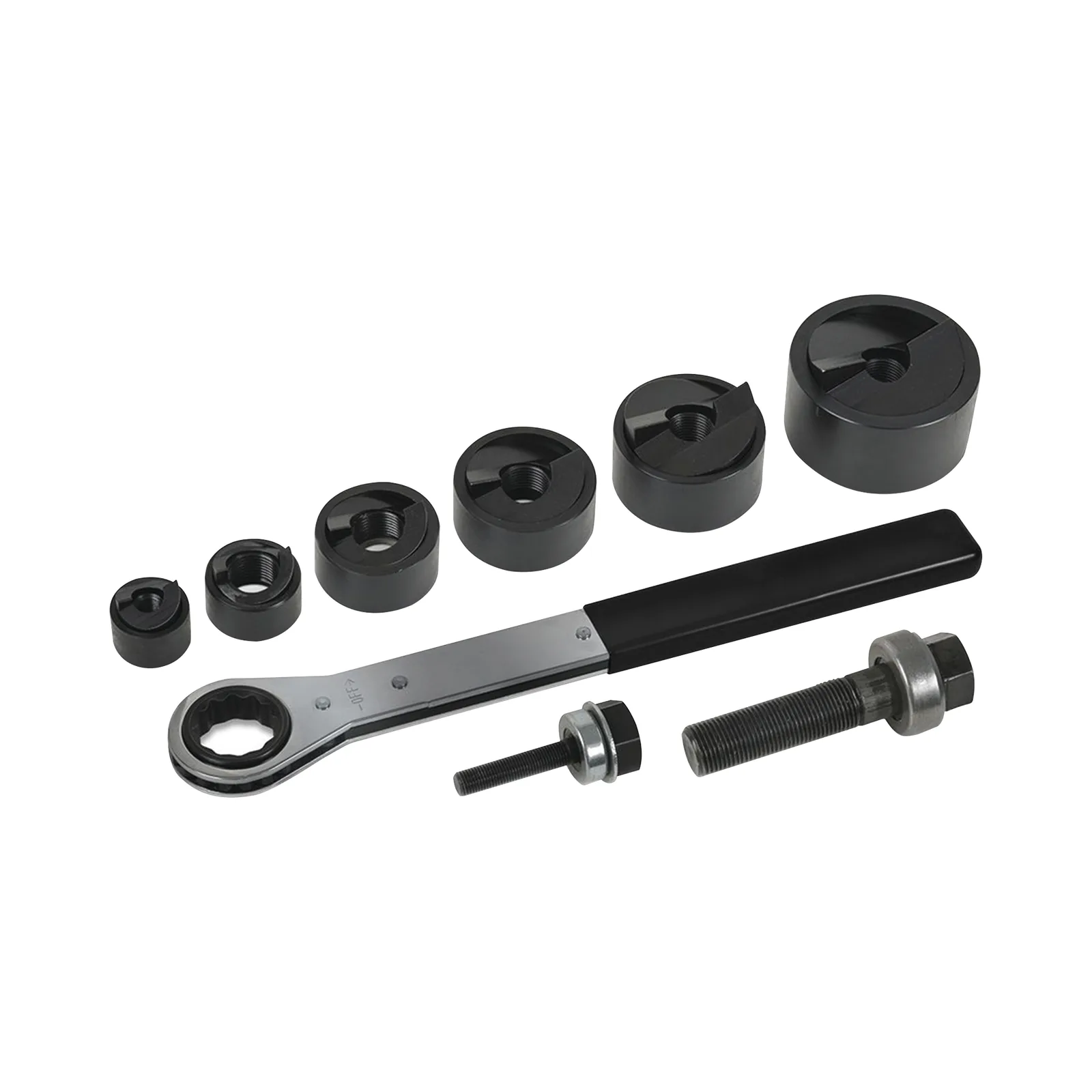 Juego de 6 Sacabocados de 1/2 a 2 Pulgadas (12.7 a 50.8 mm). con Estuche