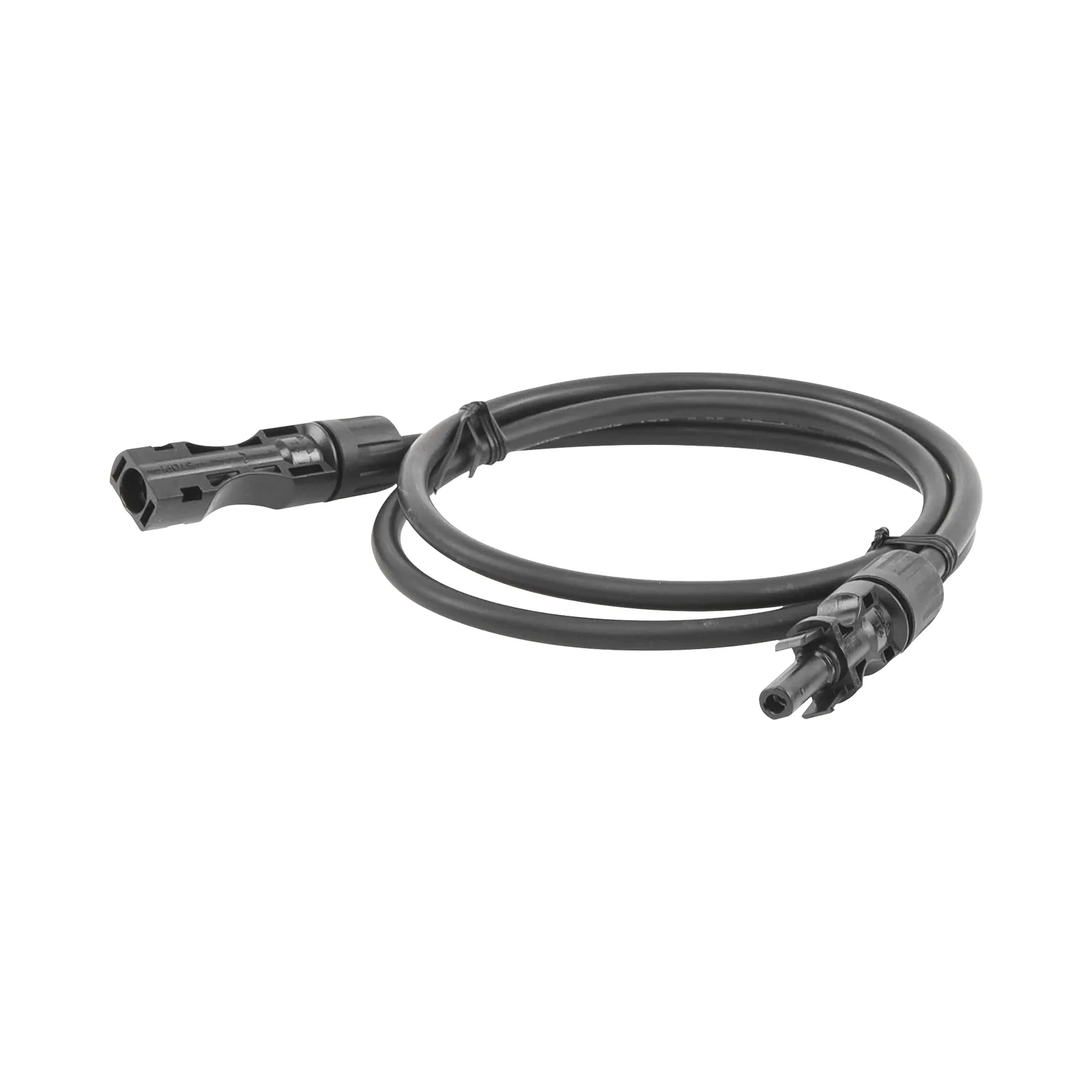 Cable Fotovoltaico 1 m, Negro, Calibre 10 AWG con Terminales MC4 en Ambos Extremos