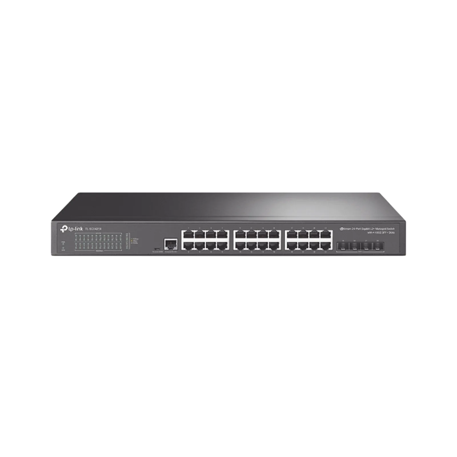 Switch Omada SDN Administrable / 24 puertos Gigabit y 4 puertos SFP+ / Funciones sFlow, QinQ y QoS / Administración centralizada OMADA