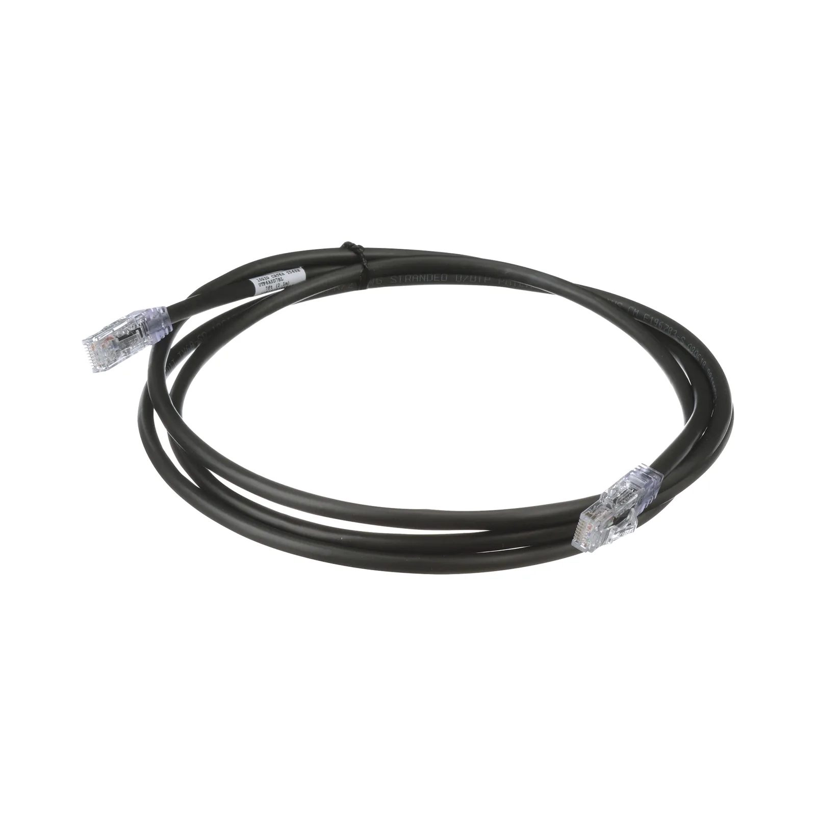 Cable de Parcheo UTP, Cat6A, 24 AWG, CM, Color Negro, 0.91 Metros (3 Pies)