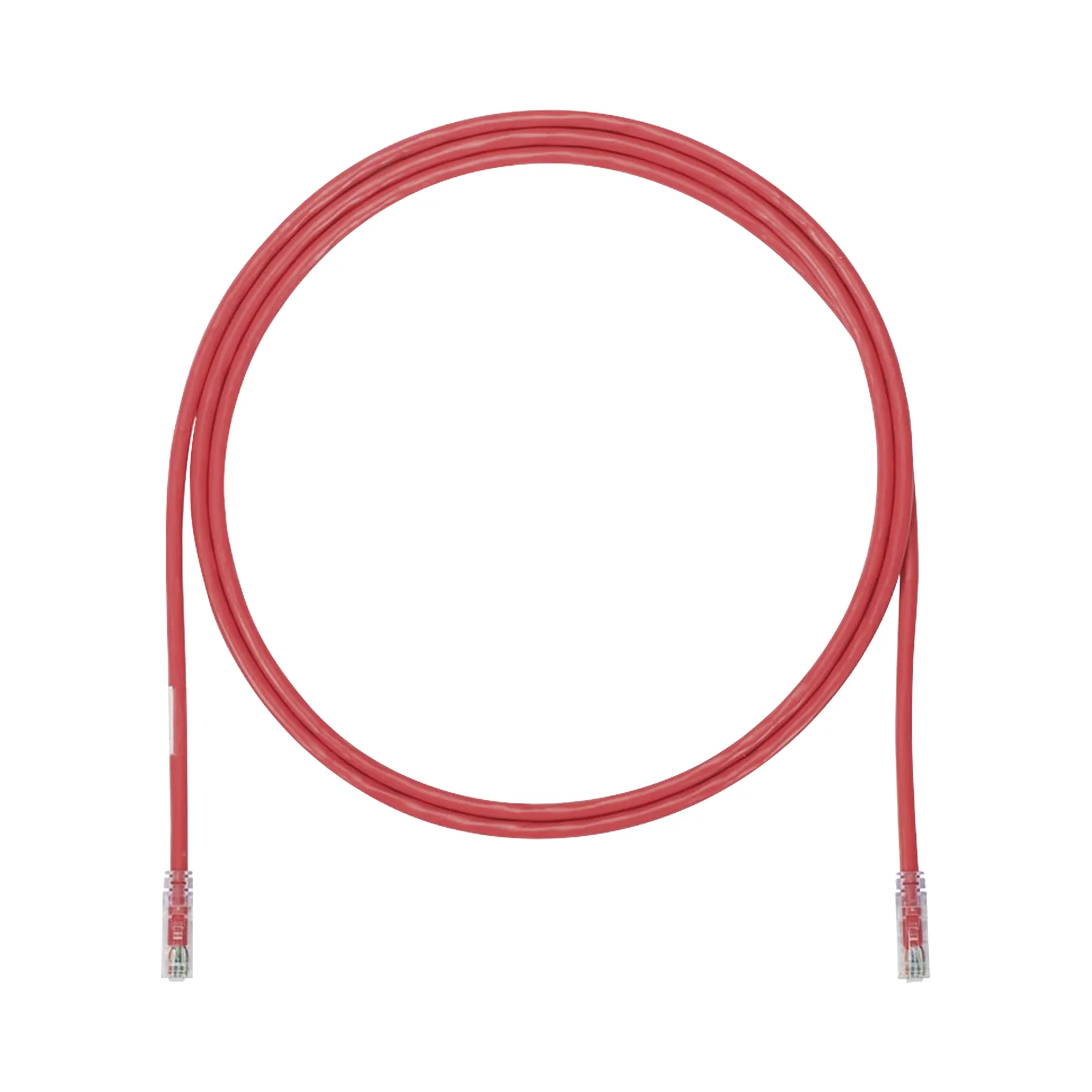 Cable de Parcheo UTP, Cat6A, 24 AWG, CM, Color Rojo, 0.91 Metros (3 Pies)