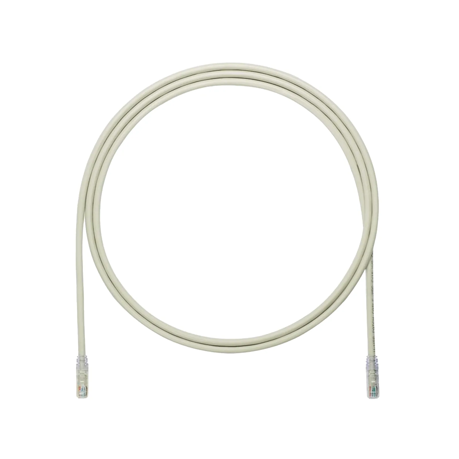 Cable de Parcheo UTP, Cat6A, 24 AWG, CM, Color Gris, 2.13 Metros (7 Pies)