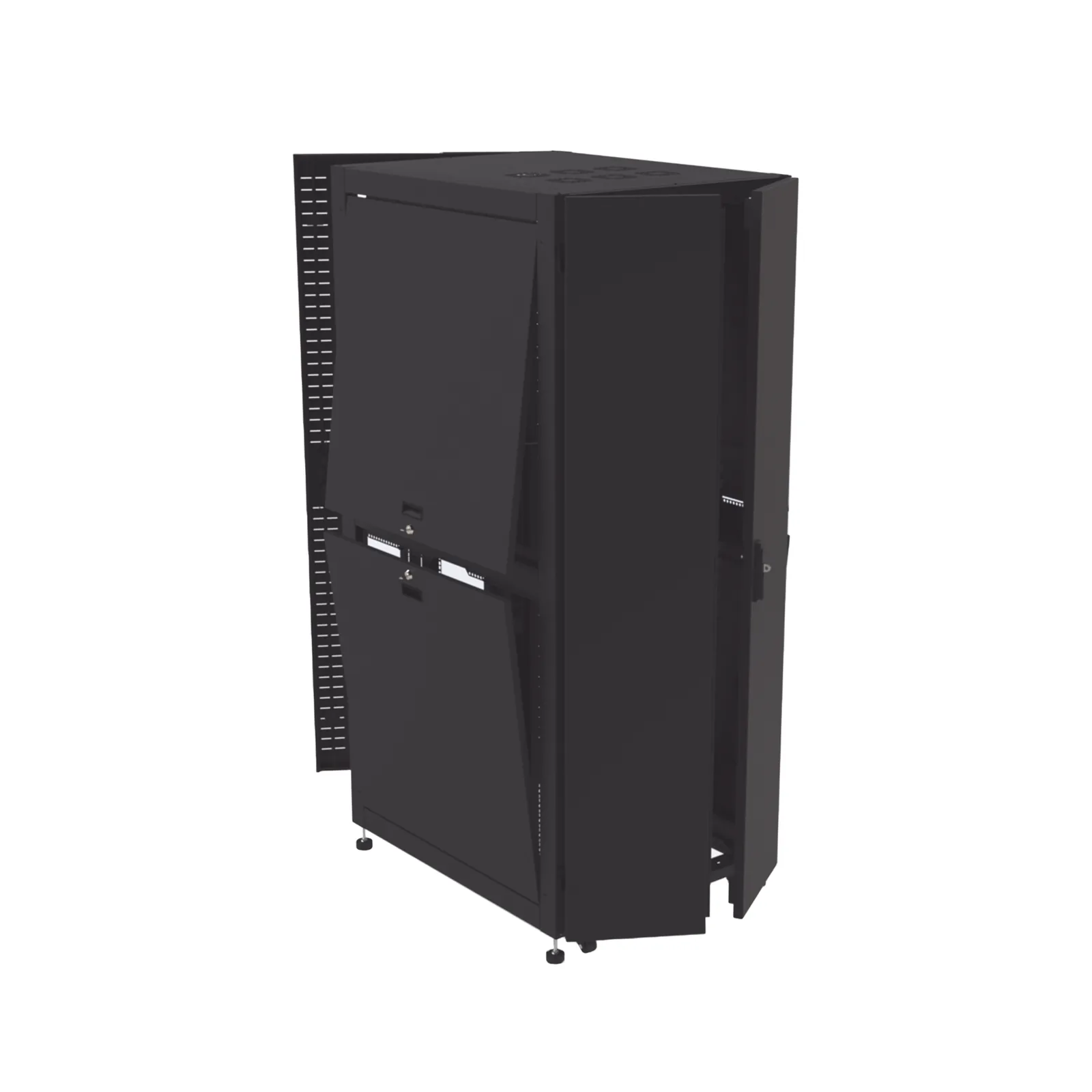 Gabinete para Telecomunicaciones Rack Estándar de 19", 42UR, 800 mm Ancho x 1000 mm Profundidad. Fabricado en Acero, Se envía el Gabinete Armado.