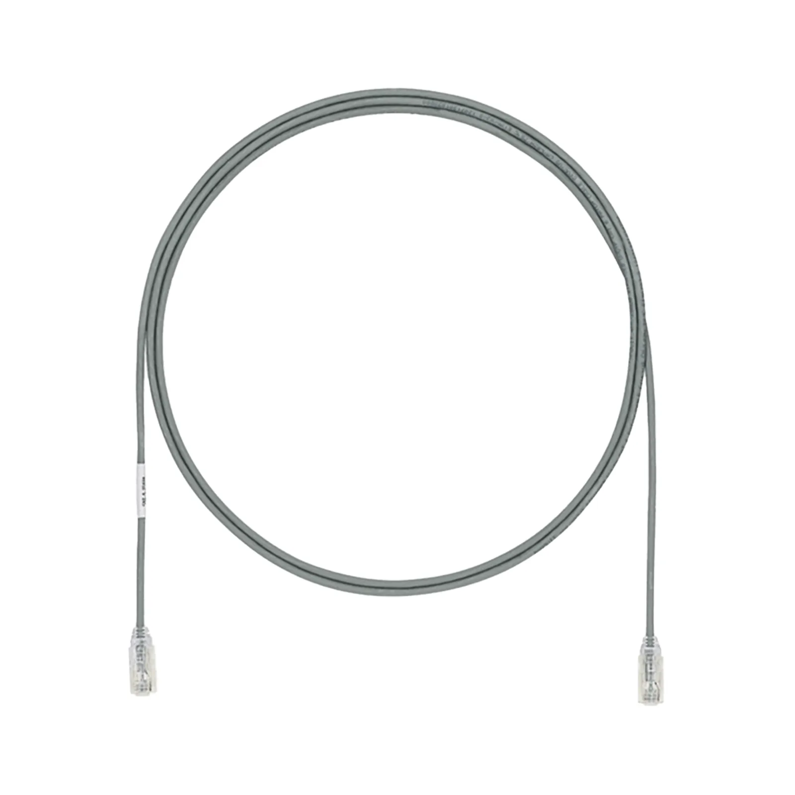 Cable de Parcheo TX6, UTP Cat6, Diámetro Reducido (28AWG), Color Gris, 1.5 Metros (4.92 Pies)