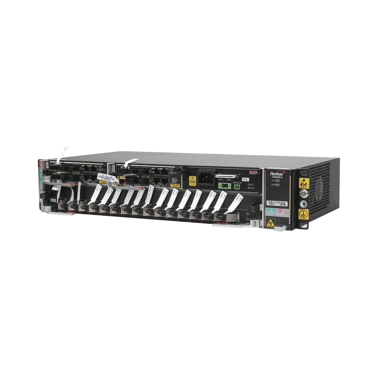 OLT Carrier Class Modular GPON, 2 Ranuras, Incluye 1 Tarjeta GPOA de 16 puertos GPON, 1 Fuente de CA, 2 UR, Gestión por UNM2000, CLI, Incluye Instalación de Software UNM2000, (Interoperabilidad con ONUs de Terceros sin Costo)