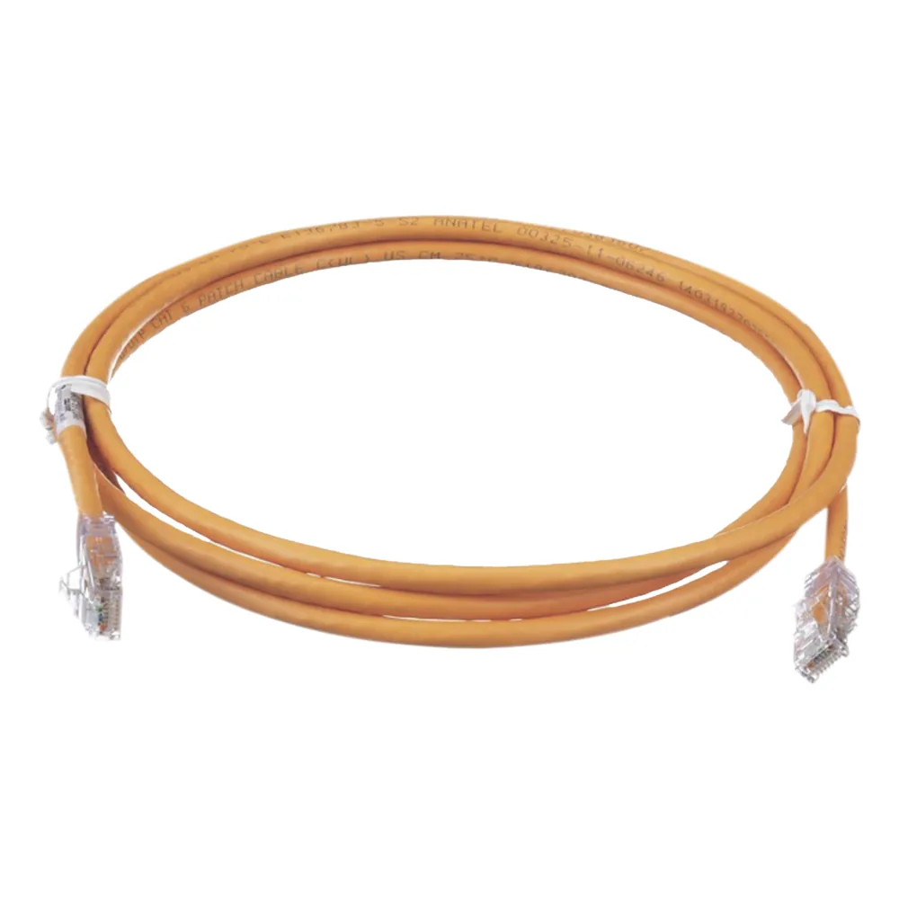 Cable de Parcheo TX6, UTP Cat6, 24 AWG, CM, Color Naranja, 0.91 Metros (3 Pies)