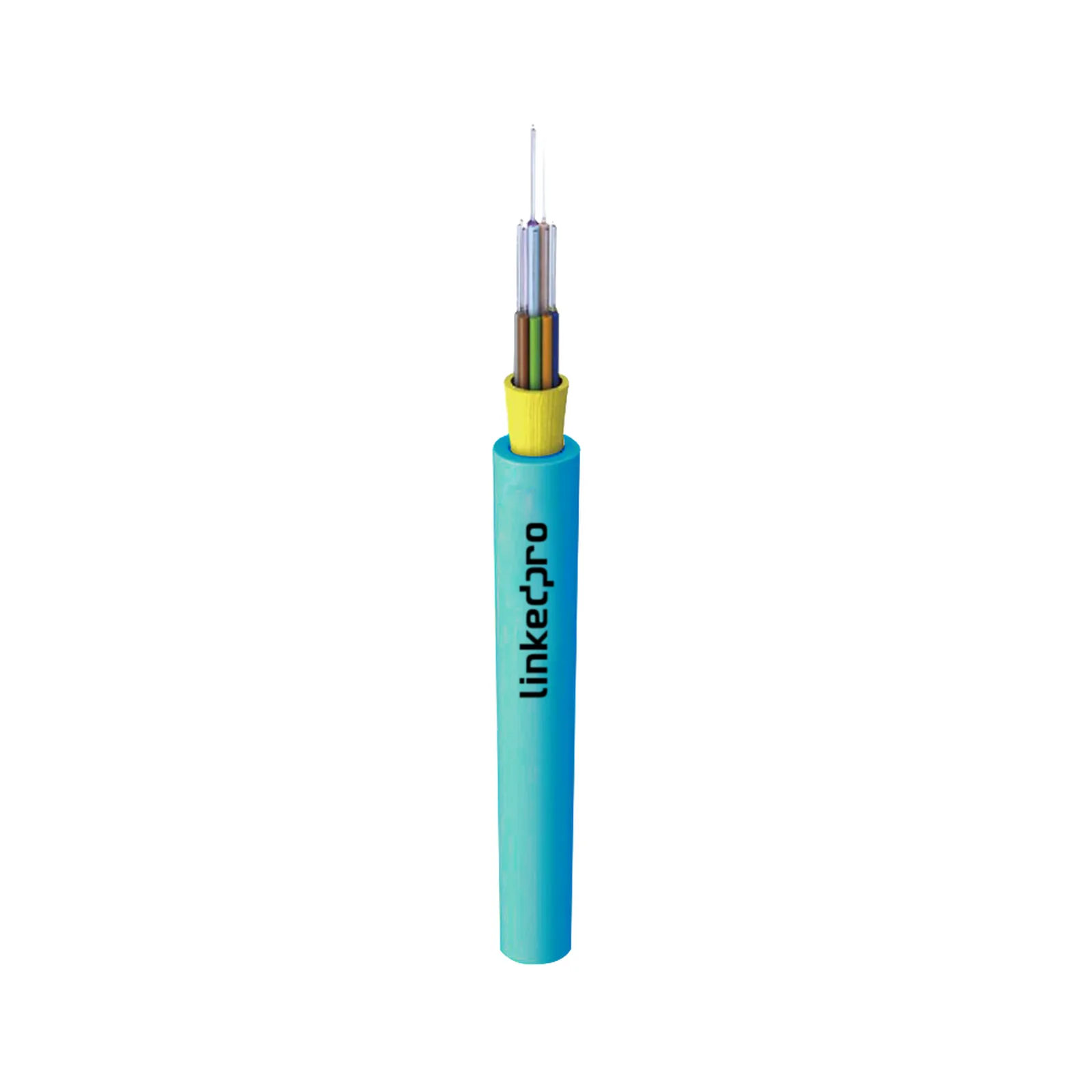 Cable de Fibra Óptica Multimodo OM3 50/125, 6 Hilos, para Interior, Tight Buffer 900µm, OFNR Riser, Dieléctrica, Precio Por Metro, (Hasta 2000 Metros en un Solo Tramo de Cable)