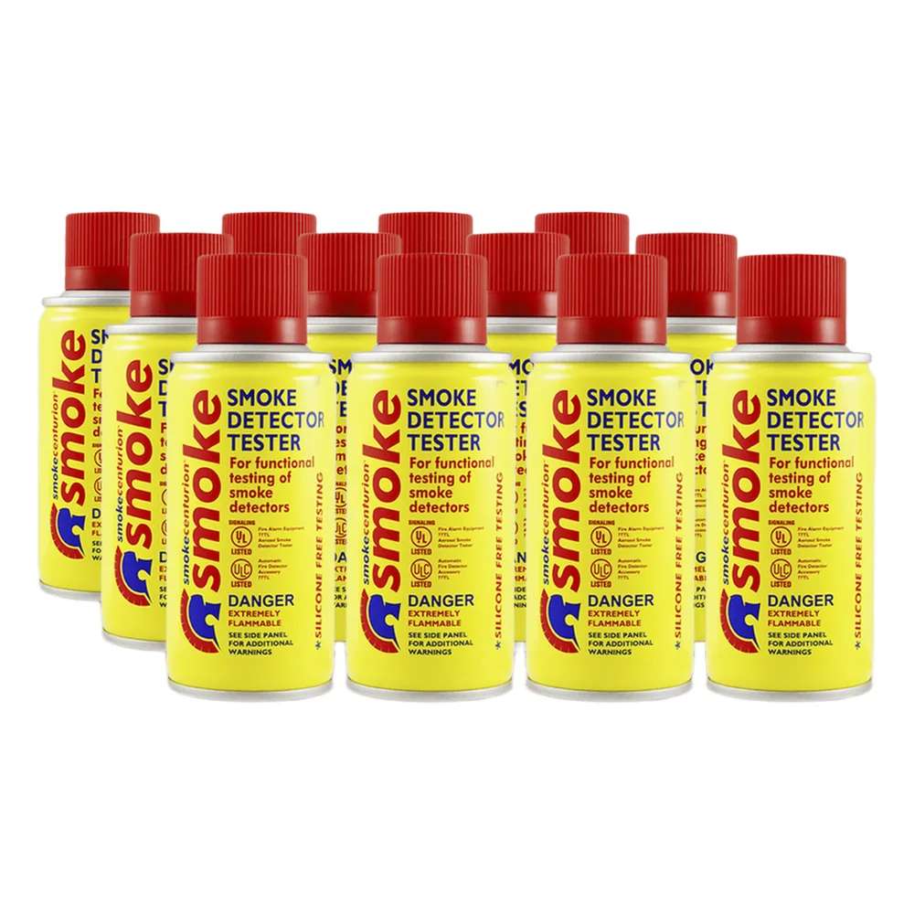Caja de 72 latas de humo sintético en aerosol para probar detectores de humo en uso manual o en dispensadores SOLO-330/SOLO-332