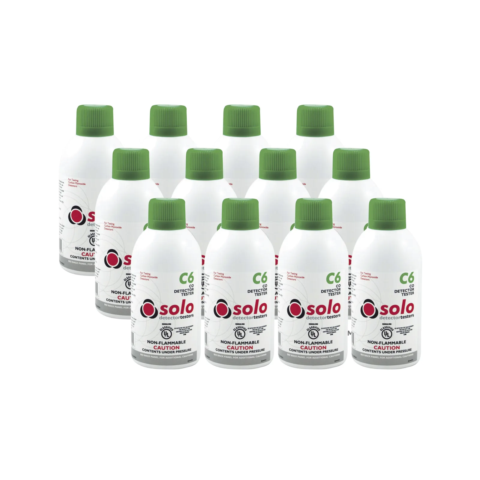Paquete De 12 Latas De Gas Genuino De Monóxido De Carbono (CO) De Uso Manual o En Dispensadores SOLO-330/SOLO-332