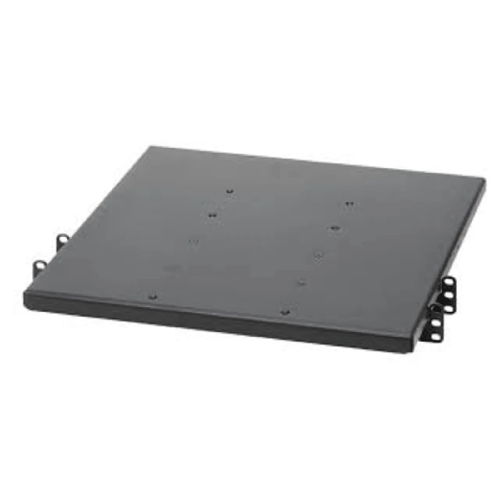 Charola de Doble Fijación en Rack de 2 Postes, 635 mm de Profundidad, y Soporte de Peso de 113 Kg, 1 UR, Color Negro