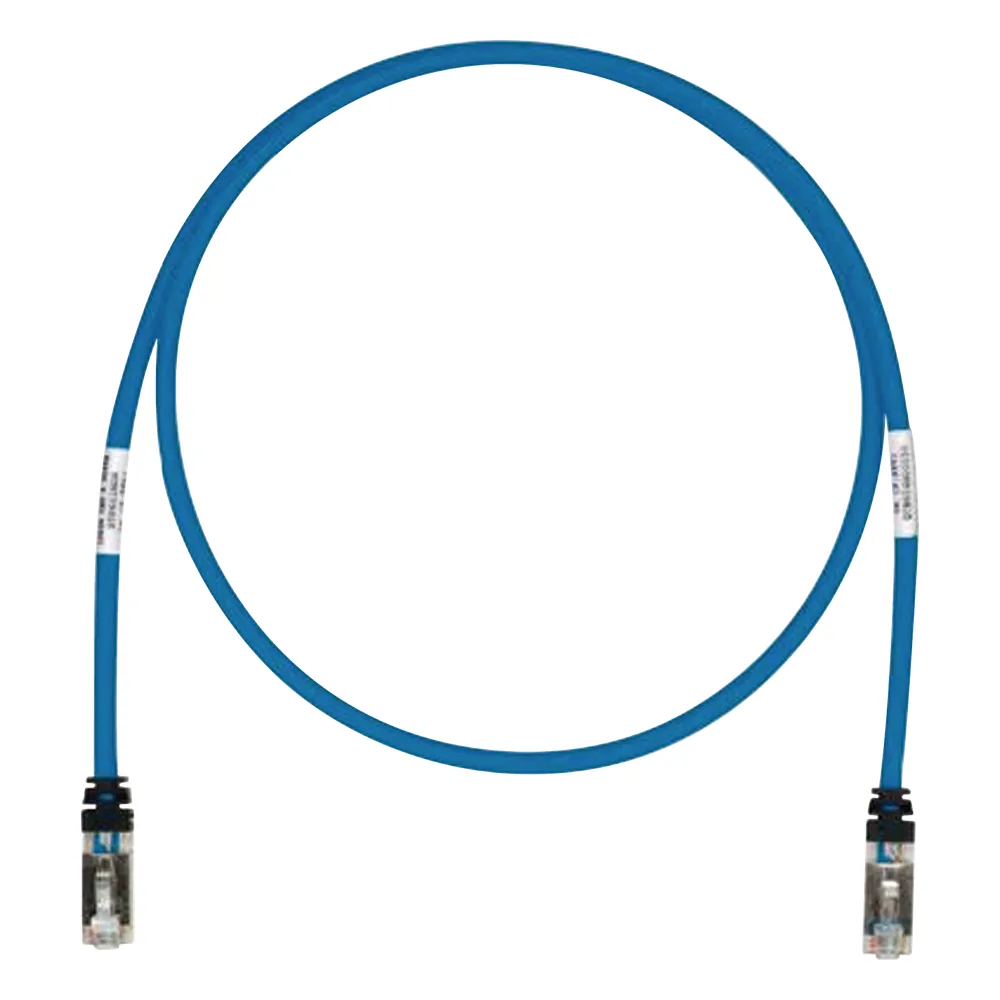 Patch Cord Cat6A, Blindado S/FTP, CM/LS0H, 15.24 Metros (50 Pies), Color Azul