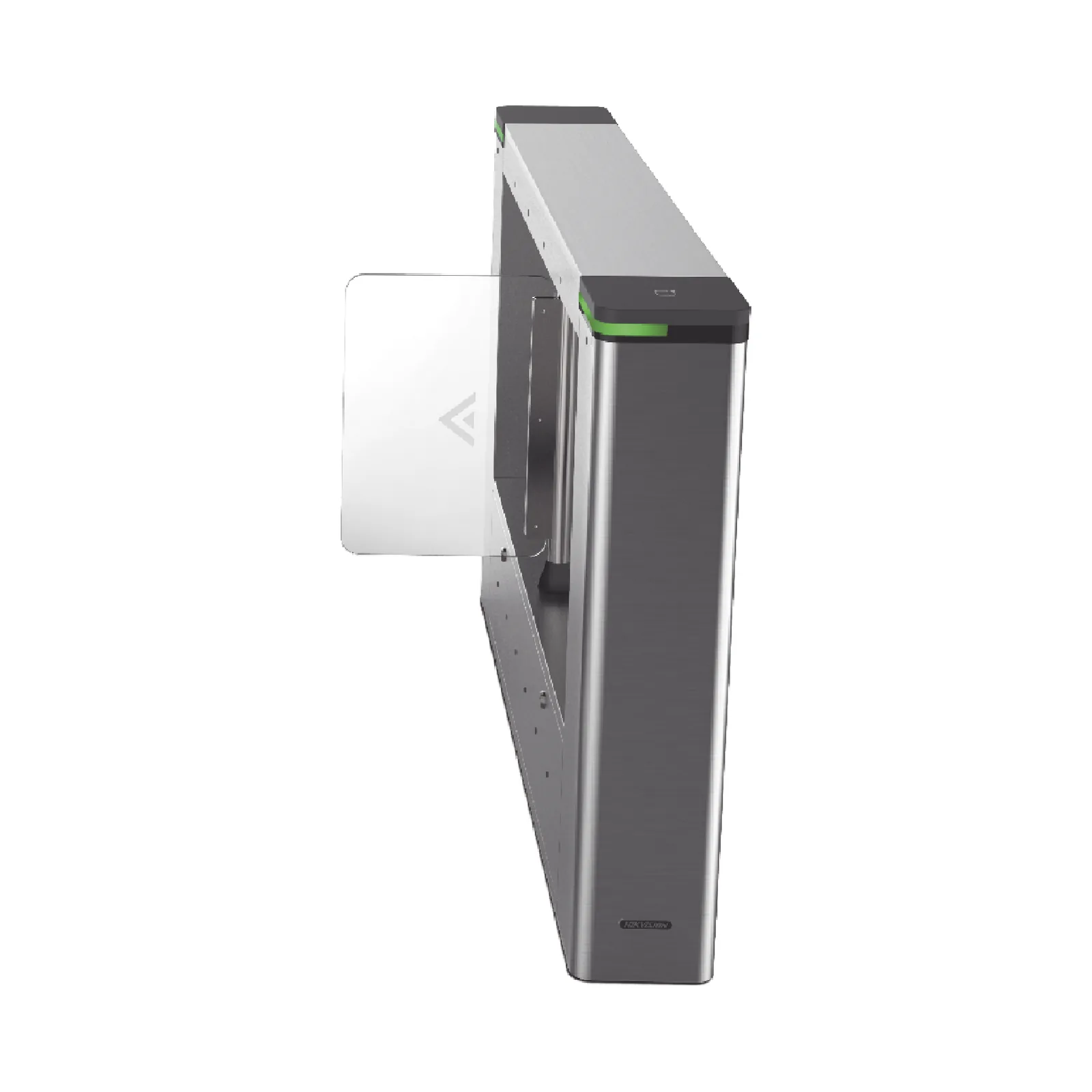 Torniquete DERECHO tipo Swing para Carril de 90 cms / Incluye Panel y Lector de Tarjeta / TCP/IP / Administrable por iVMS-4200 (Requiere Torniquete Izquierdo) / 6,000,000 MCBF / 12 Pares de IR