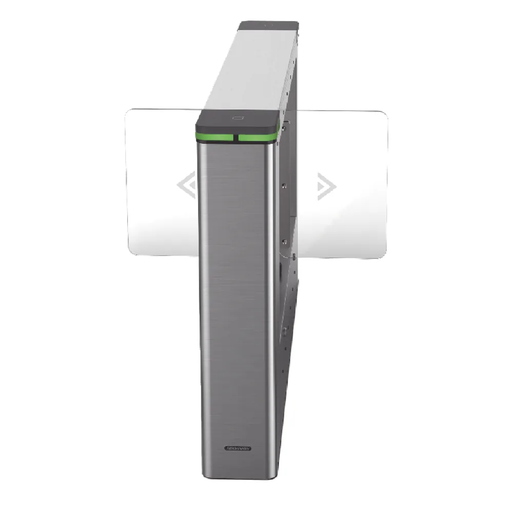 Torniquete Swing CENTRAL para Ampliar Numero de Carriles / Incluye Panel y Lectores de Tarjeta / TCP/IP Administrable por iVMS-4200 (Requiere Torniquete Izquierdo) / Carril de 90 cms / 6,000,000 MCBF / 12 Pares de IR