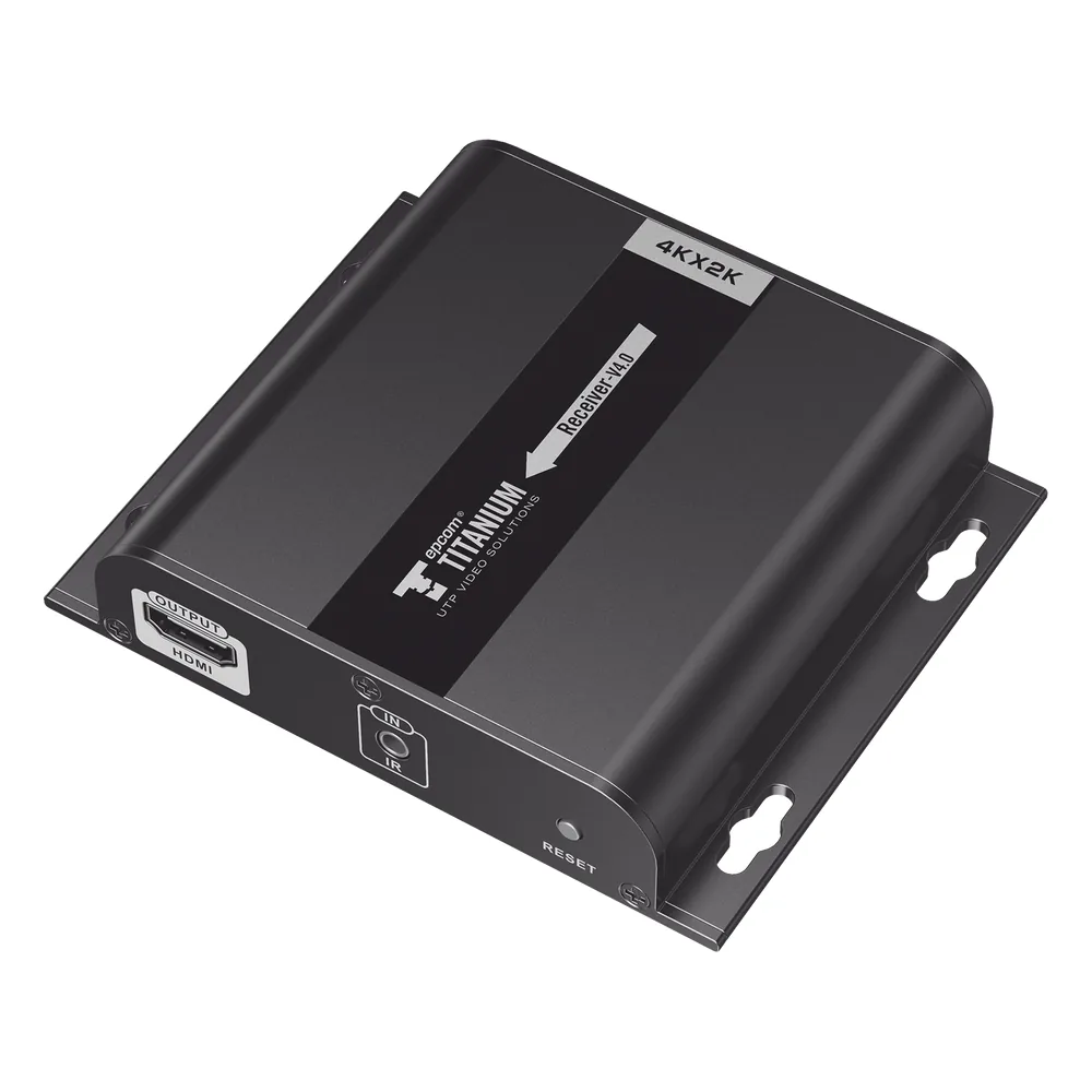 Receptor Compatible para Kits TT683-4.0 / Resolución 4K@30Hz / Cat 5e/6 / Distancia de 120 m / Control IR / Soporta HDbitT/ Compatible con Switch Gigabit.