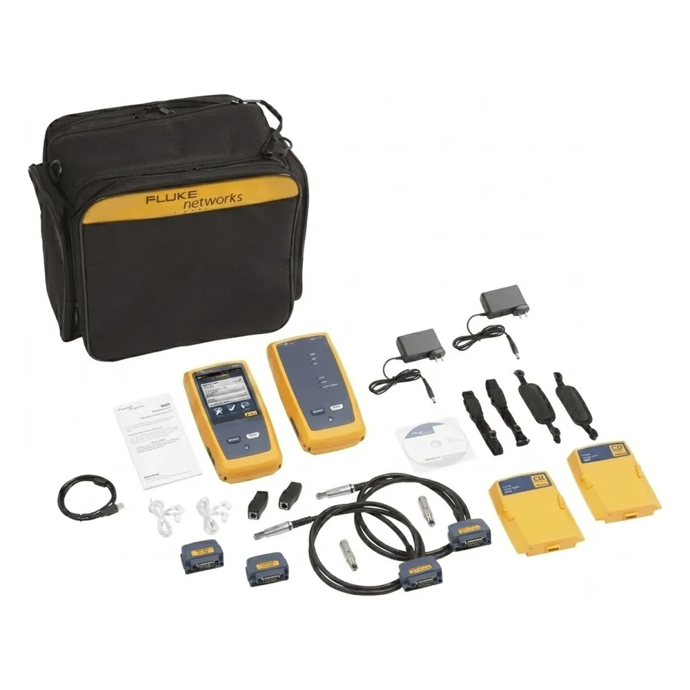 Certificador DSX-5000 para Cable de Cobre Cat5e, Cat6 y Cat6A, Precisión de Nivel V (1 GHz), Con WiFi Integrado y Pantalla LCD de 5.7 Pulgadas (14.48 cm), Versión Internacional