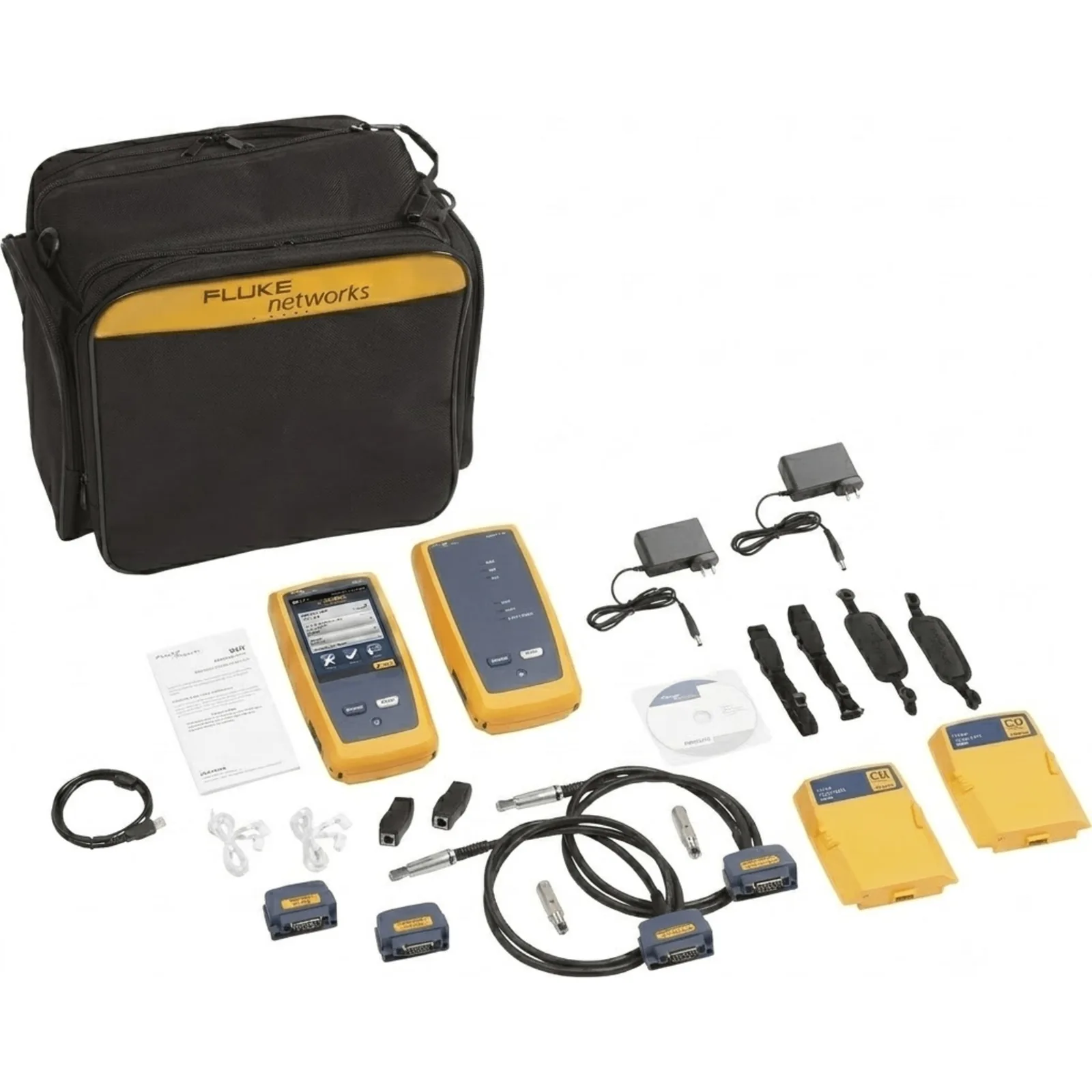 Certificador DSX-8000 para Cable de Cobre Cat5e, Cat6, Cat6A y Cat8, Precisión de Nivel VI/2G (2 GHz), Con WiFi Integrado y Pantalla LCD de 5.7 Pulgadas (14.48 cm), Versión Internacional