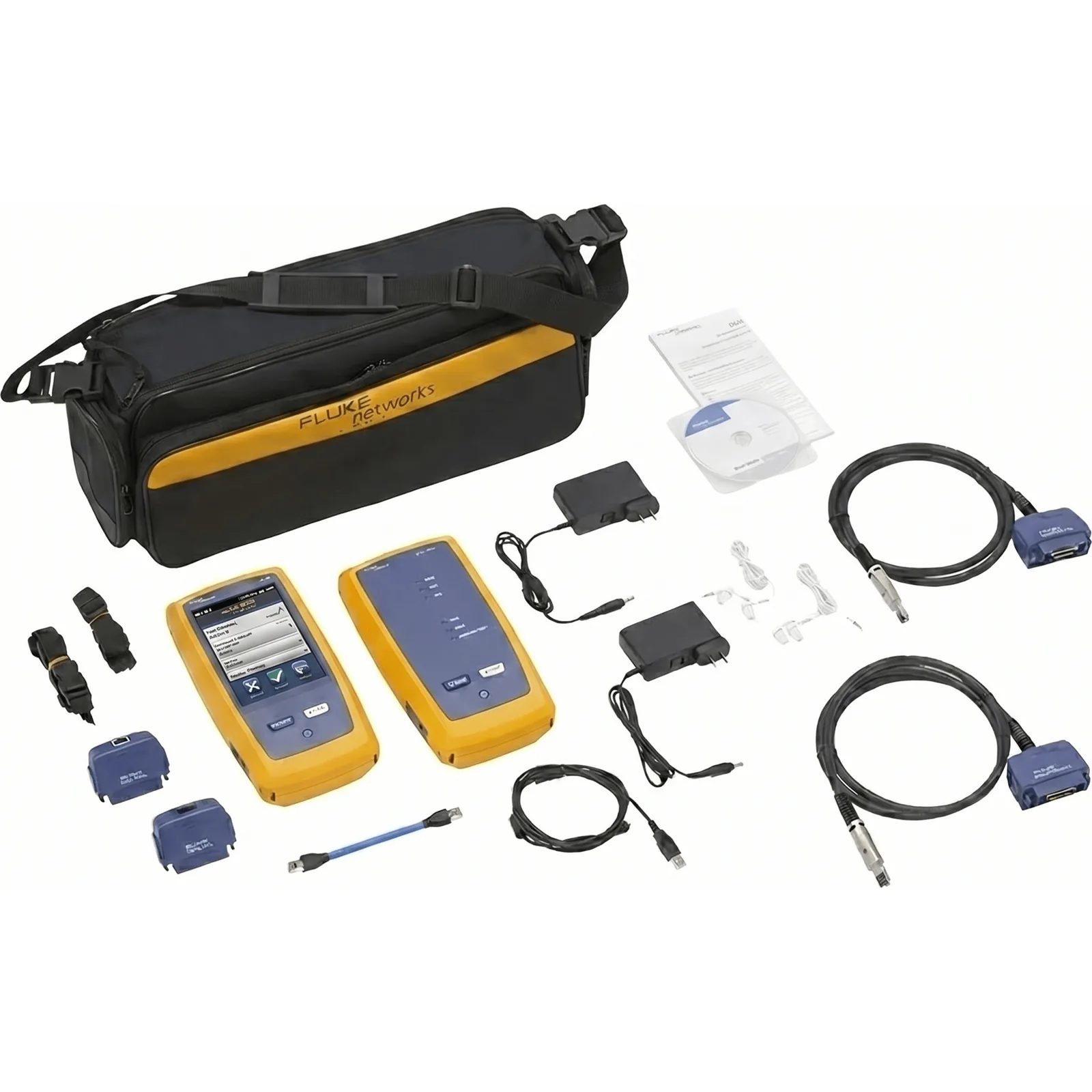 Certificador DSX-602 para Cable de Cobre Cat5e, Cat6 y Cat6A, Frecuencia de 500 MHz, Con WiFi Integrado y Pantalla LCD de 5.7 Pulgadas (14.48 cm), Versión Internacional