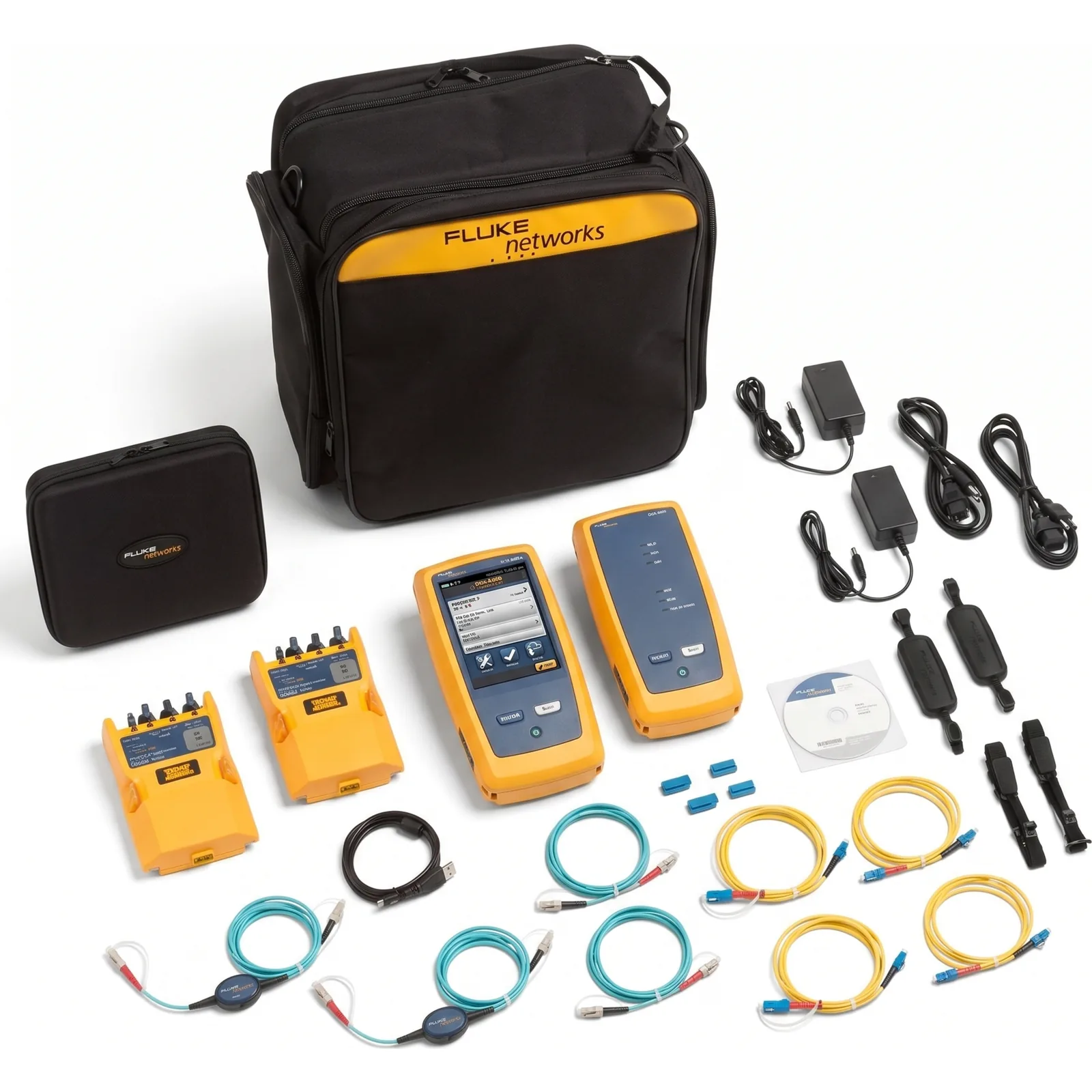 Certificador CertiFiber Pro Quad, para Fibra Óptica Multimodo 50µm y Monomodo, Con WiFi Integrado y Pantalla LCD de 5.7 Pulgadas (14.48 cm), Versión Internacional