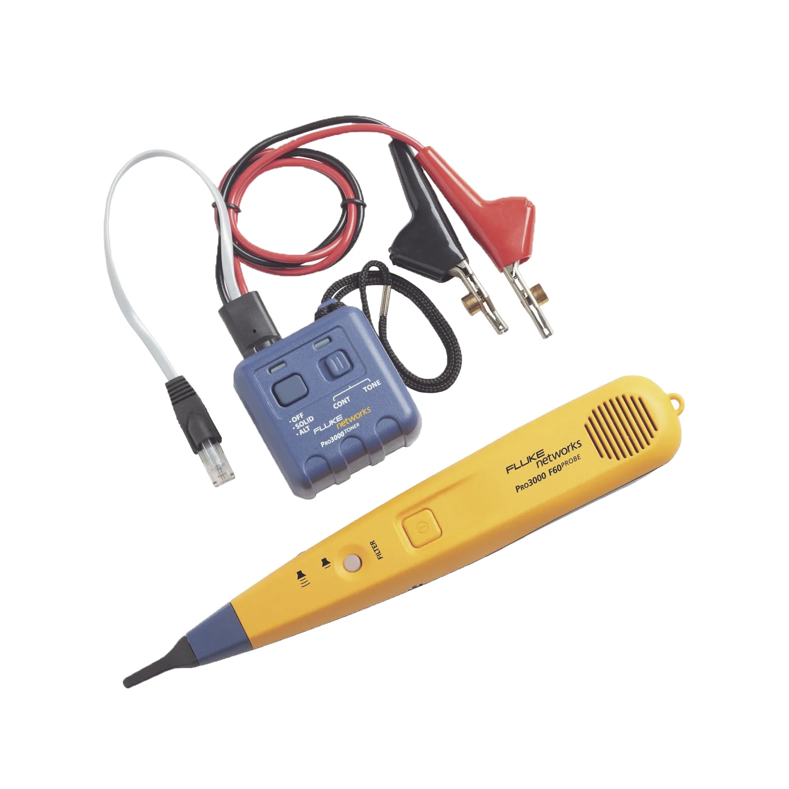 Generador y Sonda (Detector) de Tonos PRO3000, Con Filtrado de Señales a 60Hz, Para Identificación de Señales Analógicas en Cableado Inactivo
