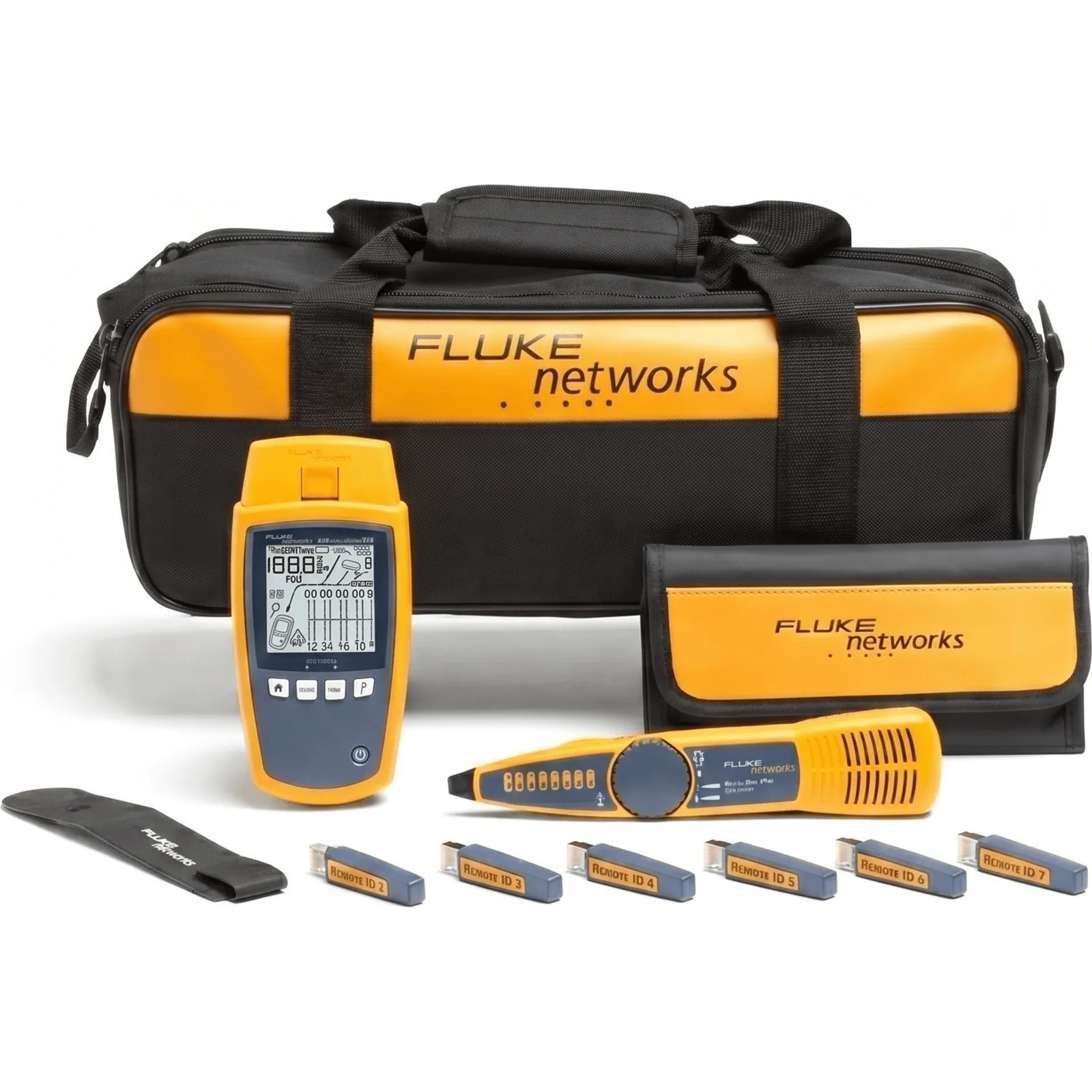 Kit Profesional de Verificador de Red MicroScanner PoE, para Comprobación de Redes de Voz, Datos, Video y PoE 802.3af, at, bt y UPOE, con Pantalla LCD Retroiluminada
