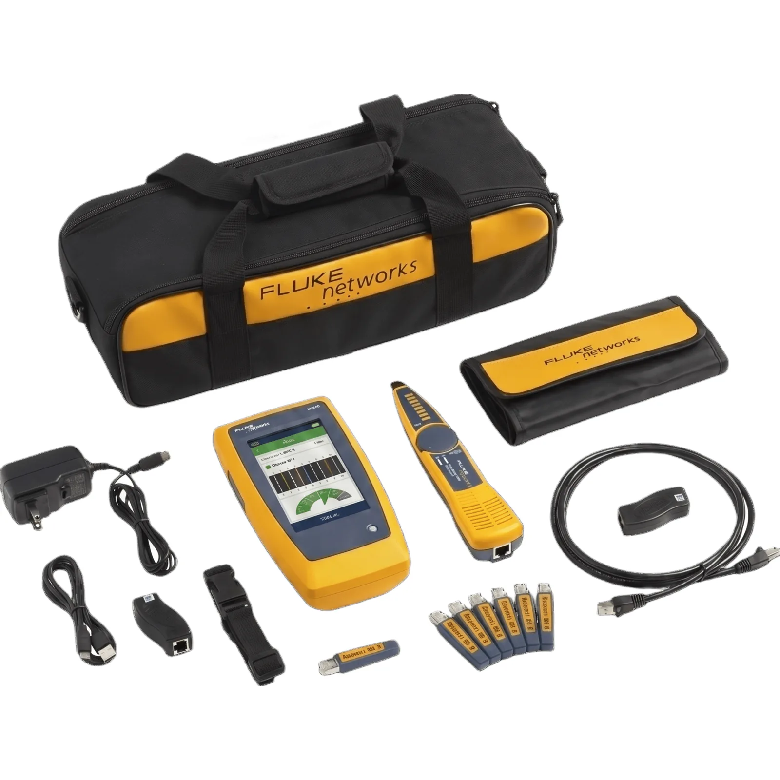 Kit Avanzado de Calificador de Red LinkIQ, Para Verificar Rendimiento de Cableado Hasta 10Gbps Basado en Frecuencia, con Pantalla Multitáctil a Color