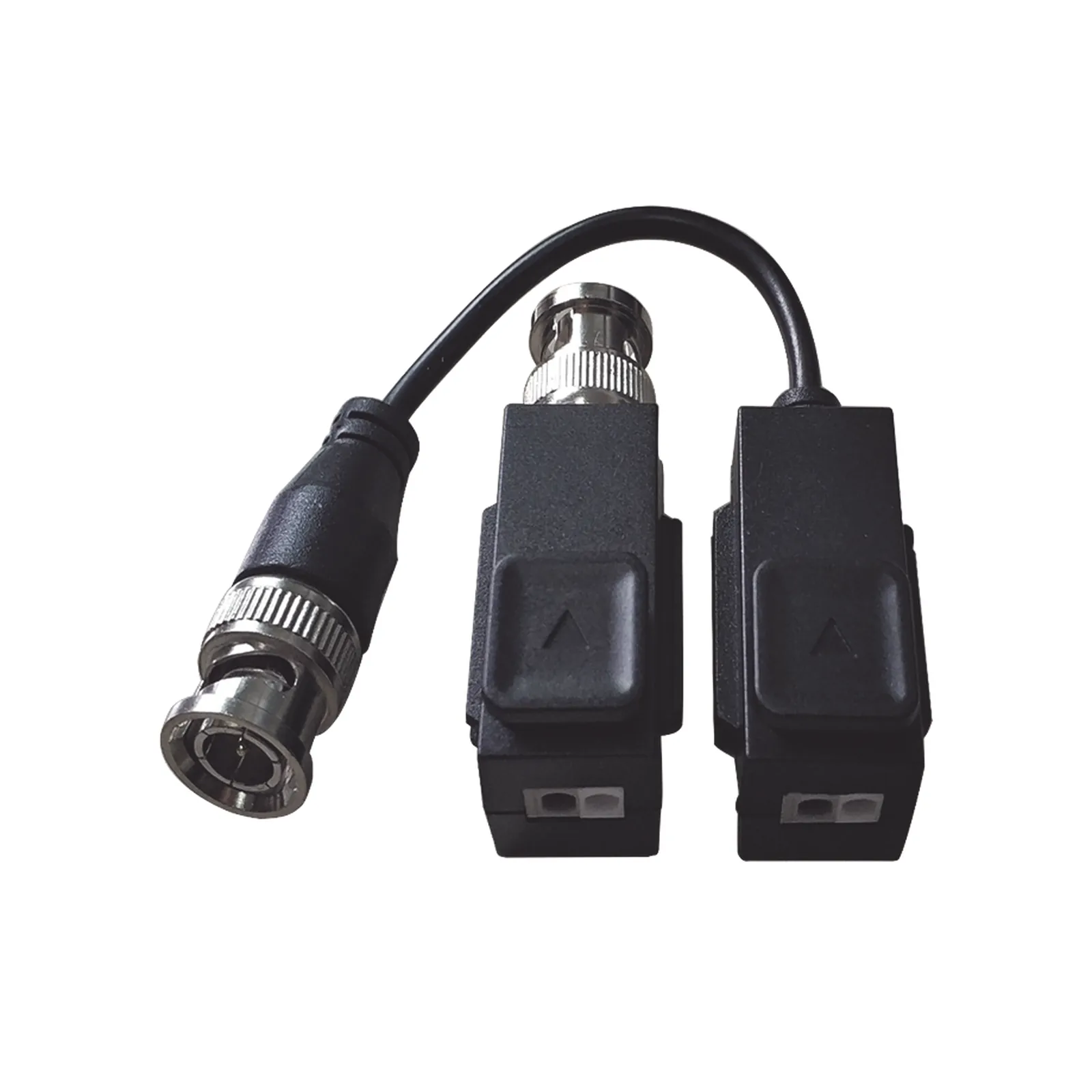 Kit de Transceptor (Balluns) TURBOHD con Boton Push / Hasta 8 MP (4K) / 100% Cobre / Soporta HD-TVI / AHD / CVI / CVBS / Audio por Coaxitron / Datos para Menu de Configurar de Cámaras