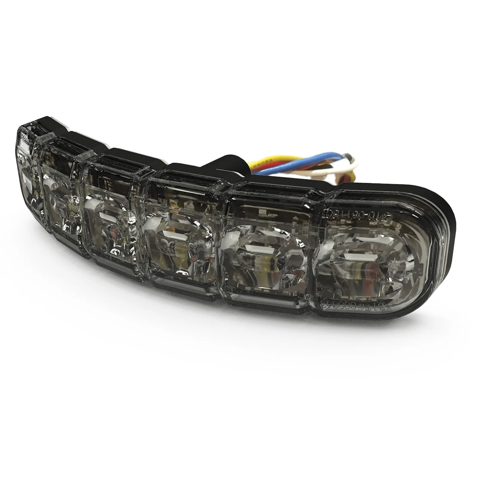 Luz Auxiliar de 12 LED, Rojo /Blanco, Lente Transparente
