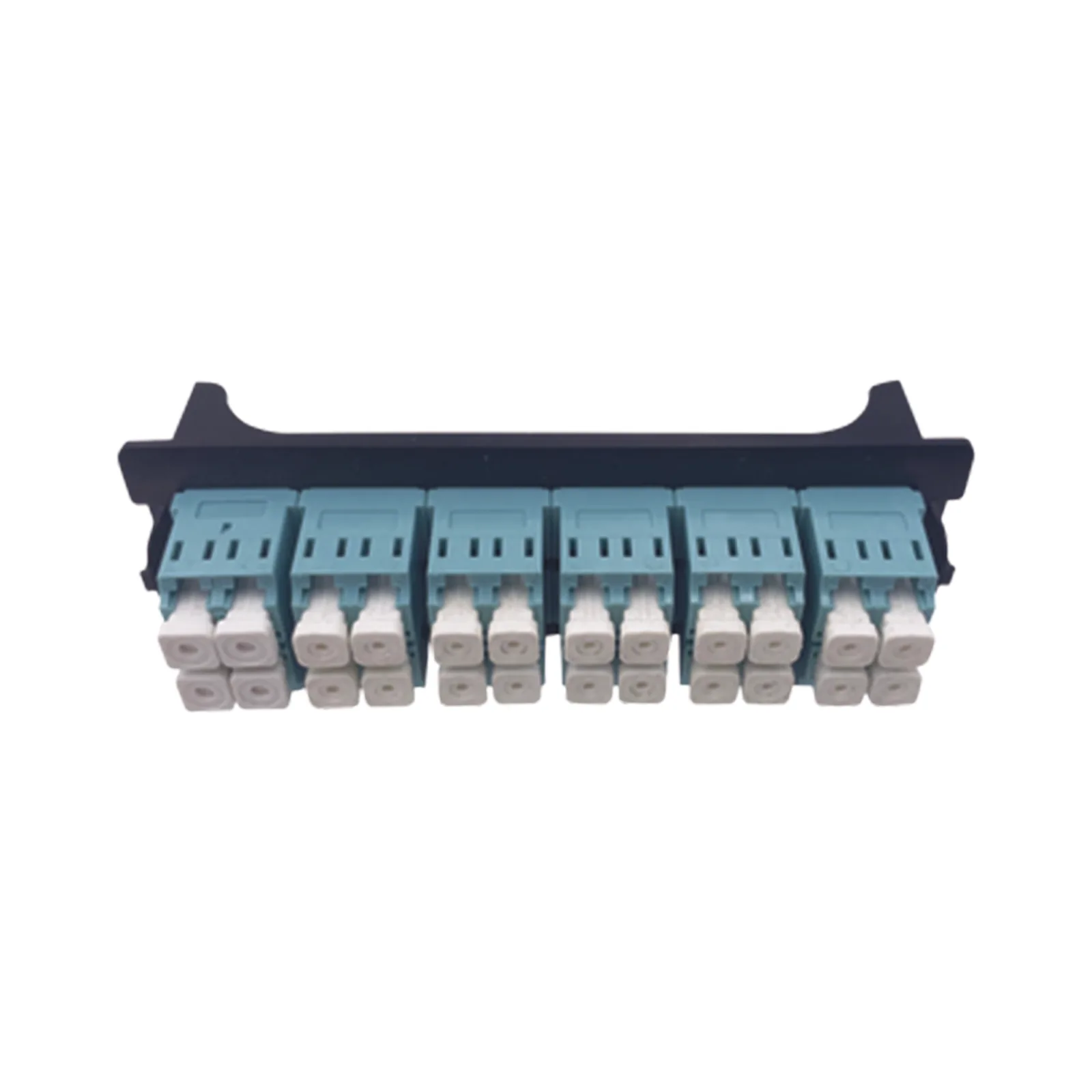 Placa Acopladora para Distribuidor de Fibra Óptica LP-ODF-8024, Incluye 12 Acopladores LC Duplex para Fibra Multimodo