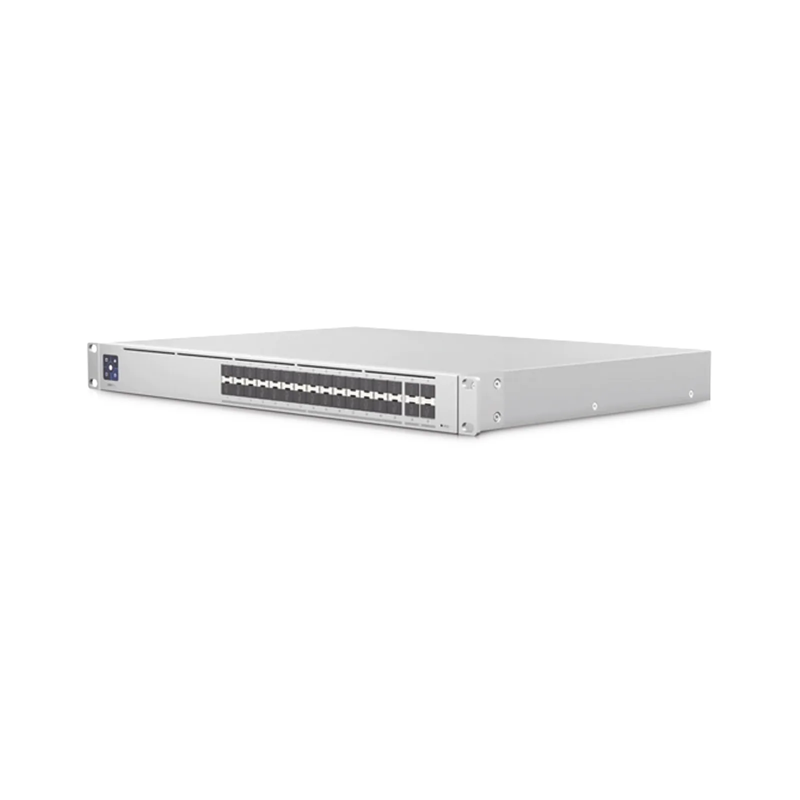 UniFi Switch PRO Aggregation Capa 3 para fibra óptica con 28 puertos SFP+ (10G) y 4 puertos SFP28 (25G), pantalla informativa