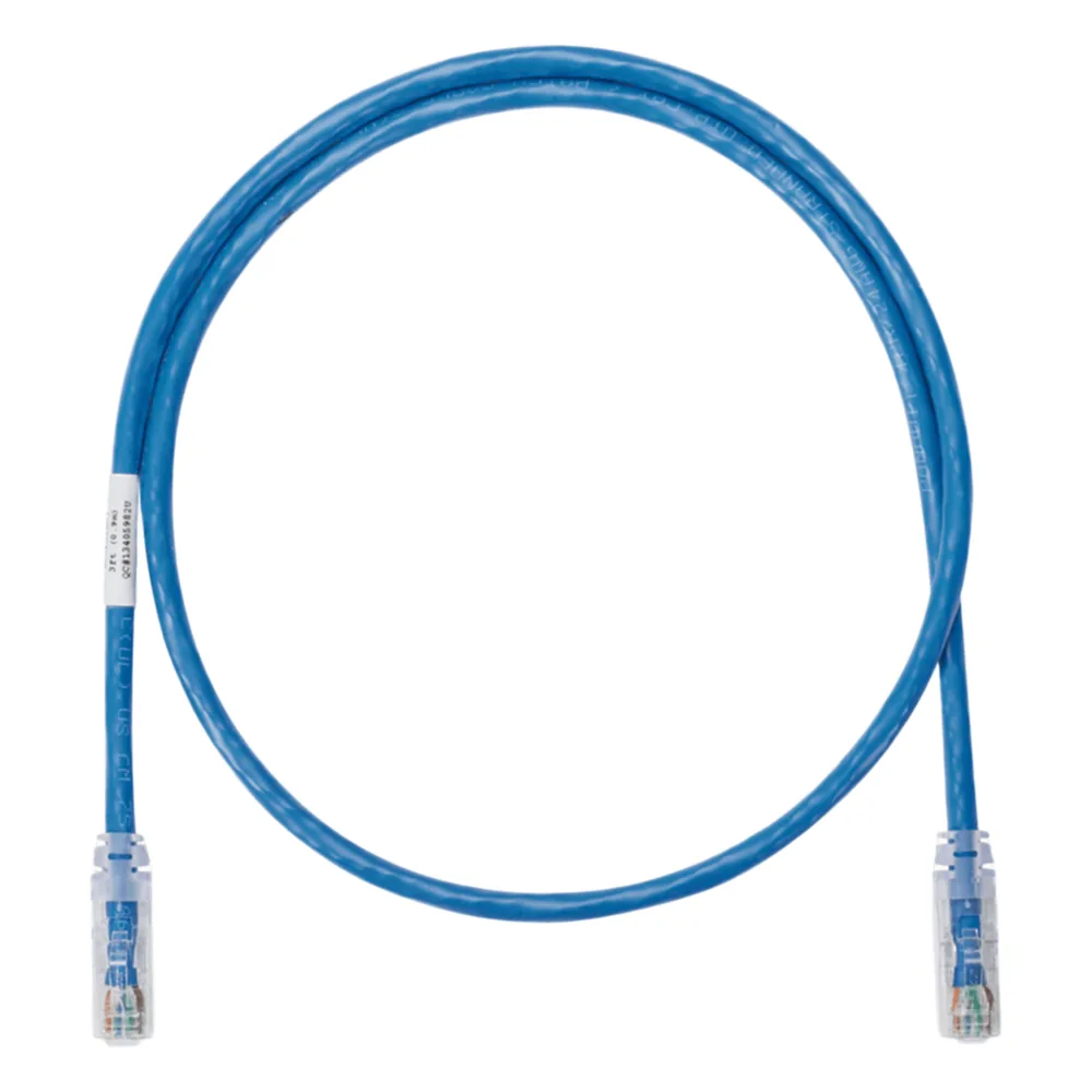 Cable de Parcheo UTP Categoría 6, con Plug Modular en Cada Extremo - 7.62 Metros (25 Pies) - Azul