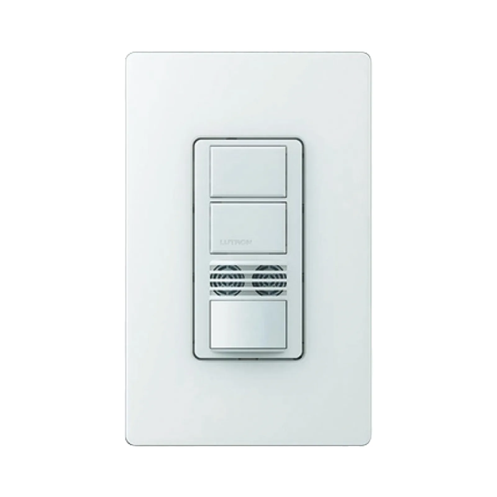 Interruptor con sensor de ocupación de doble tecnología PIR y ultrasónico, dos circuitos, 120-277 V