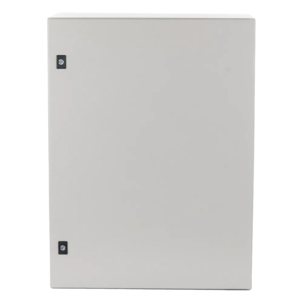 Gabinete de Acero, Nema 4 -IP 65 de 60 x 80 x 30 cm con Platina.