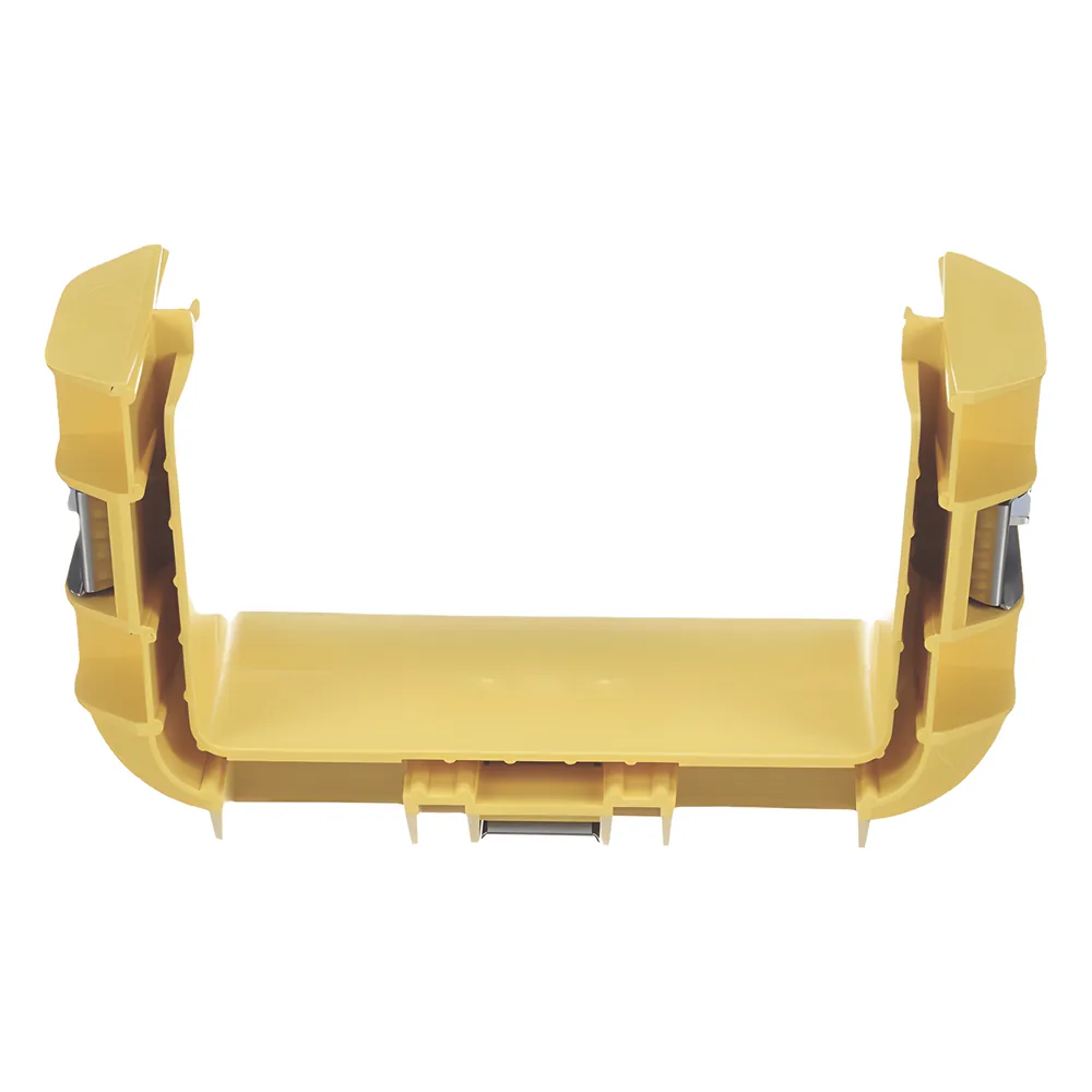 Union Recta "Cople", Para Canaleta FiberRunner™ 6X4, Color Amarillo