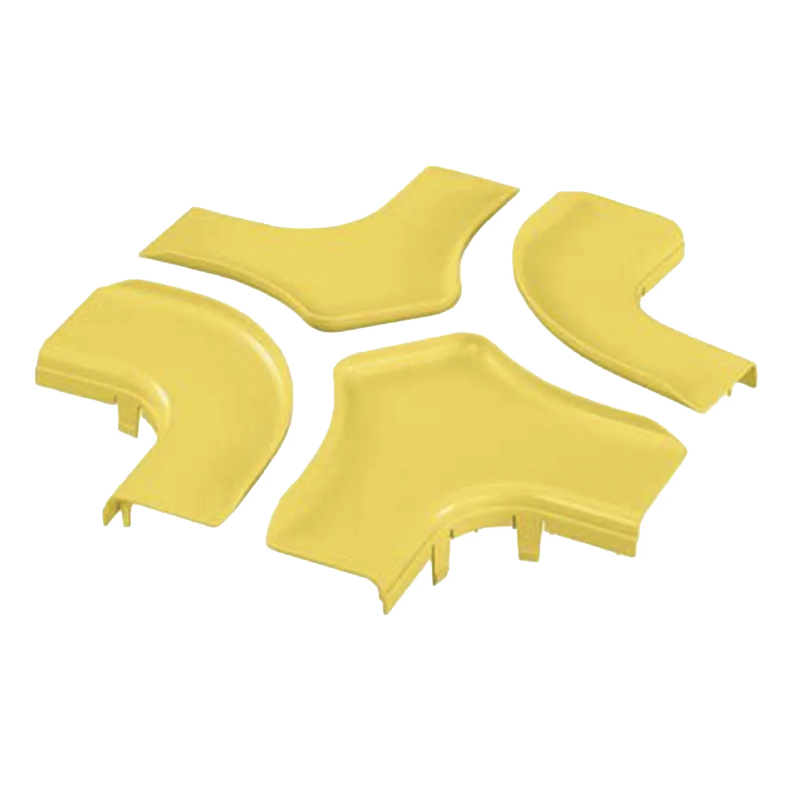 Tapa Para Accesorio de 4 Vías Horizontal FRFWC6X4LYL, Para Canaletas FiberRunner™ 6X4, Color Amarillo