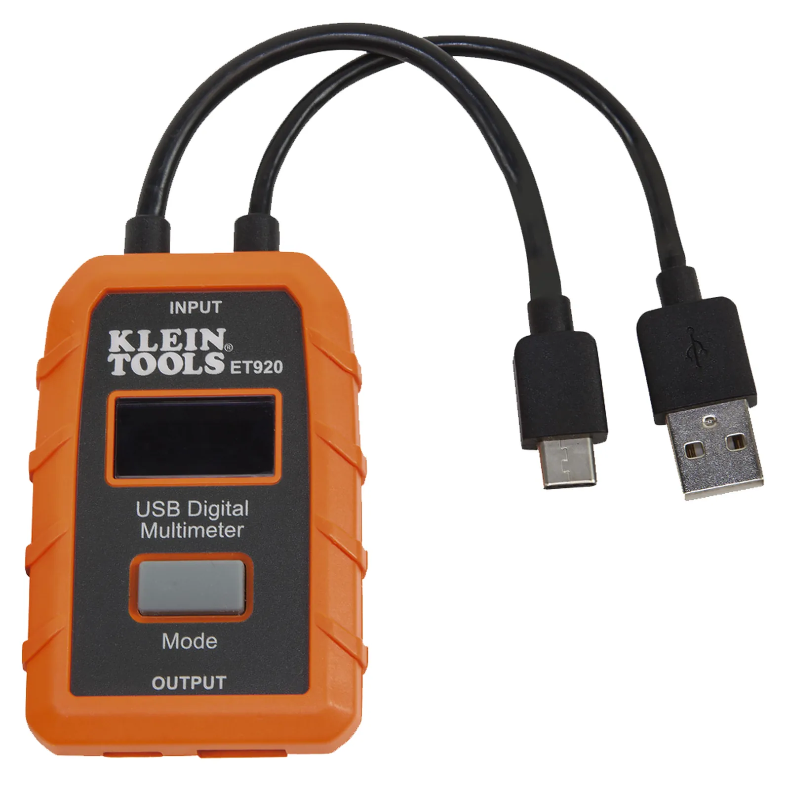 Multímetro digital USB para USB-A y USB-C.