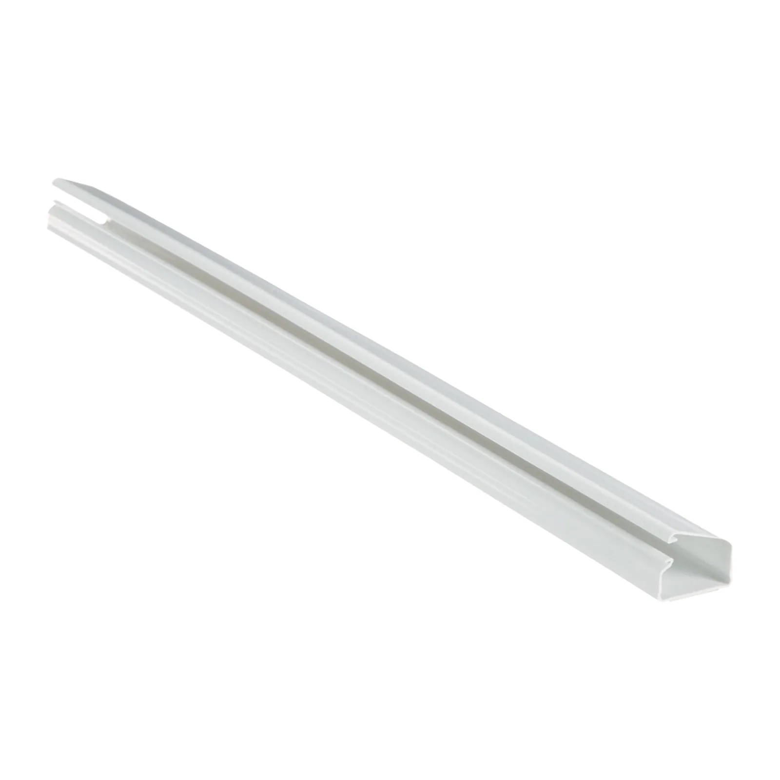 Canaleta LD10 de PVC rígido, con cinta adhesiva para instalación sin herramientas, de 38.4 x 24 x 1828.8 mm, Color Blanco