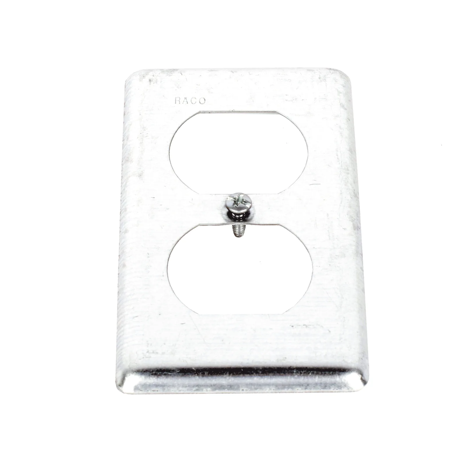 Tapa Metálica 4"X2"/ Para tomacorriente Duplex.