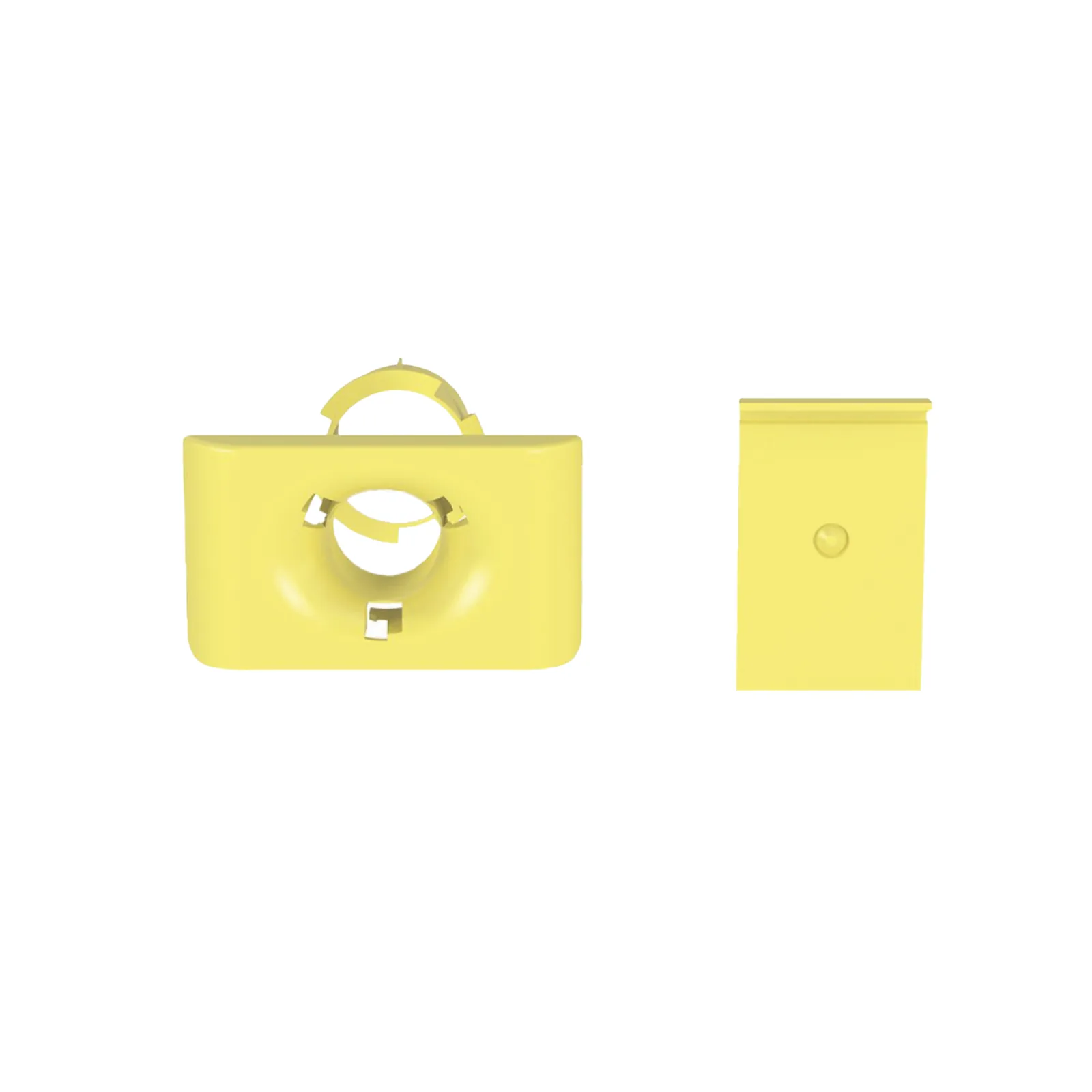 Accesorio de Salida a Tubo De 1.5 in (38 mm), Para Canaletas FiberRunner 4X4, 6X4, o 12X4, Color Amarillo