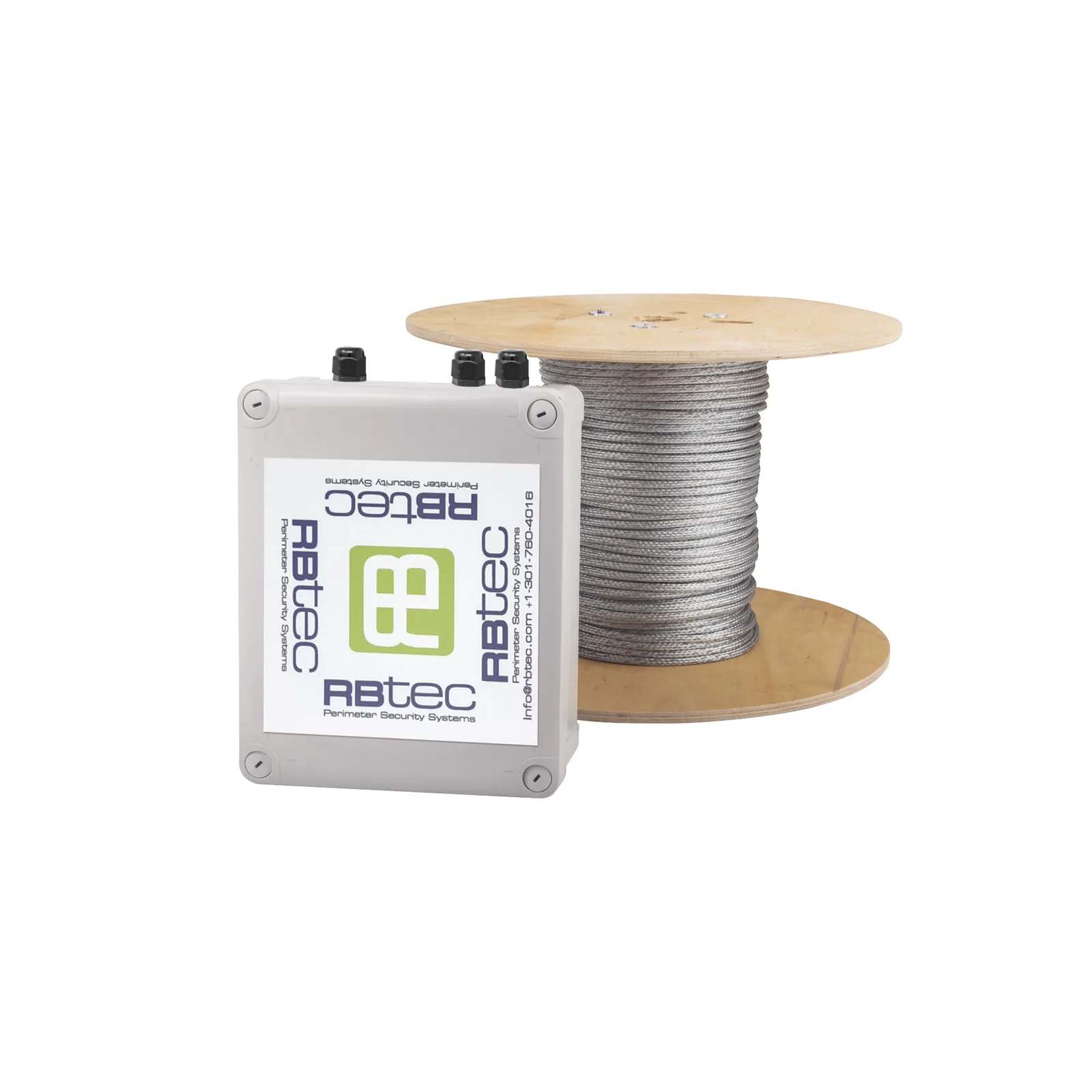 RBTEC IRONCLAD IROC1Z250V2 / Cable Sensor Perimetral Blindado / 75 m (246 ft) / 1 Zona / Deteccion por Vibracion / Sin Falsas Alarmas / Tarjeta LPU400 / Calibracion por Software