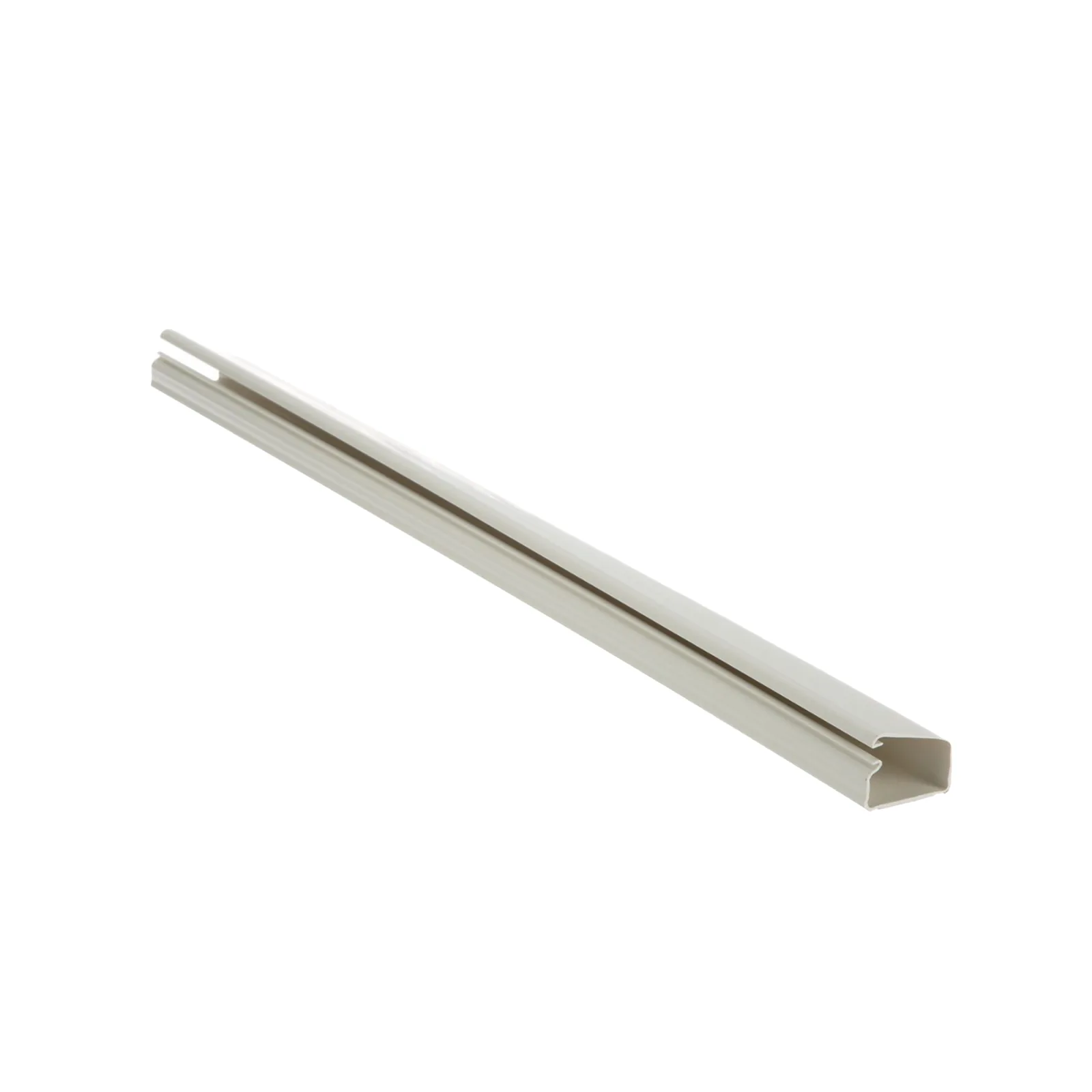 Canaleta LD10 de PVC rígido, con cinta adhesiva para instalación sin herramientas, de 38.4 x 24 x 3048 mm, Color Blanco Mate