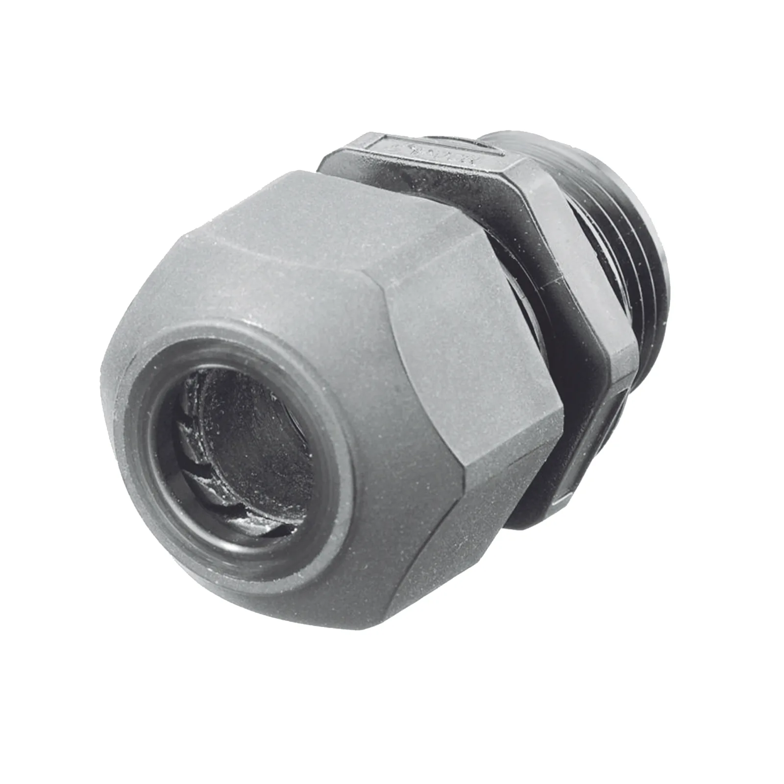 Conector de Cable, Estilo Europeo, para Conductores de 0.17" a 0.45", para Conduit 1/2", Color Gris.