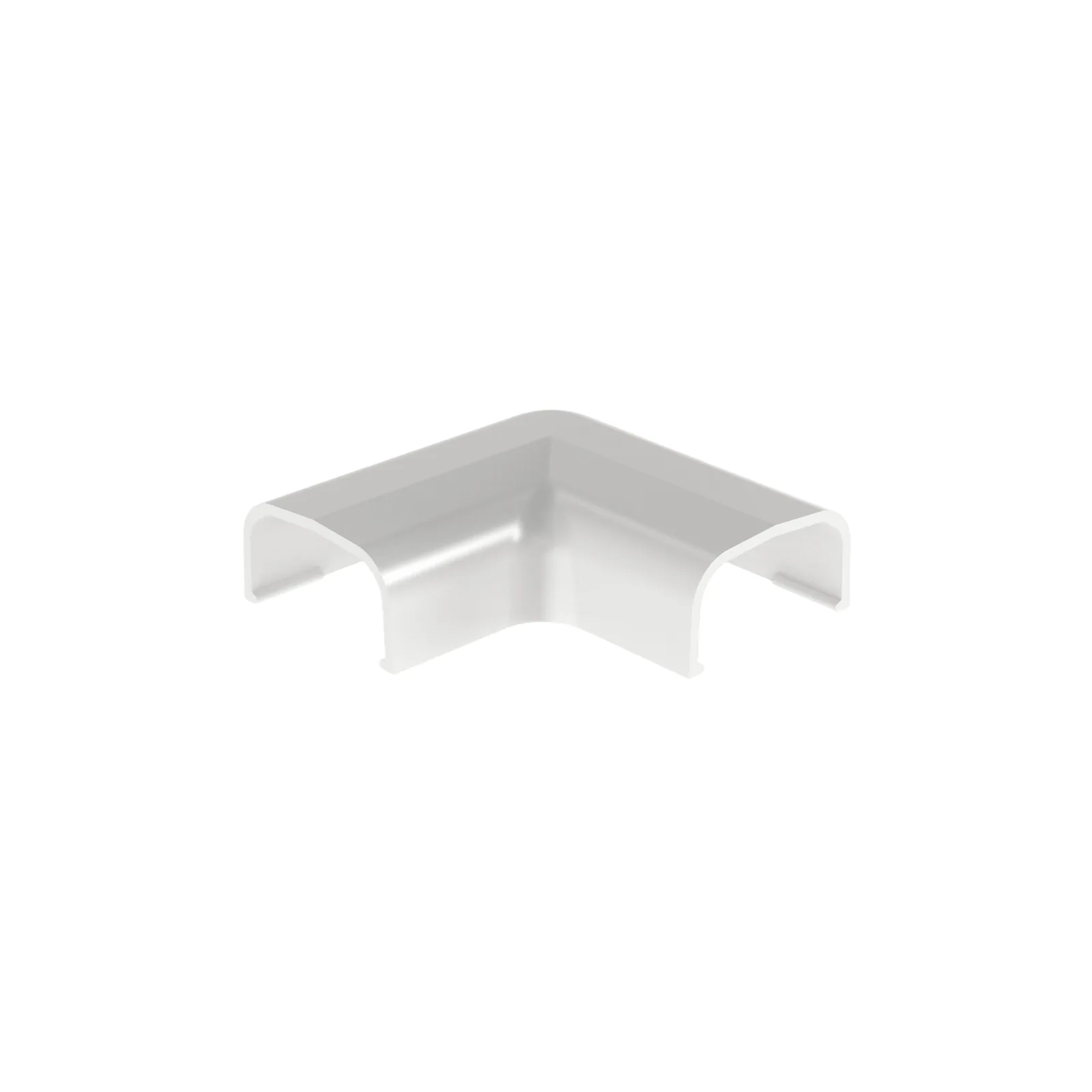 Conexión en ángulo recto "L", para uso con canaleta LD5, material ABS, Color Blanco