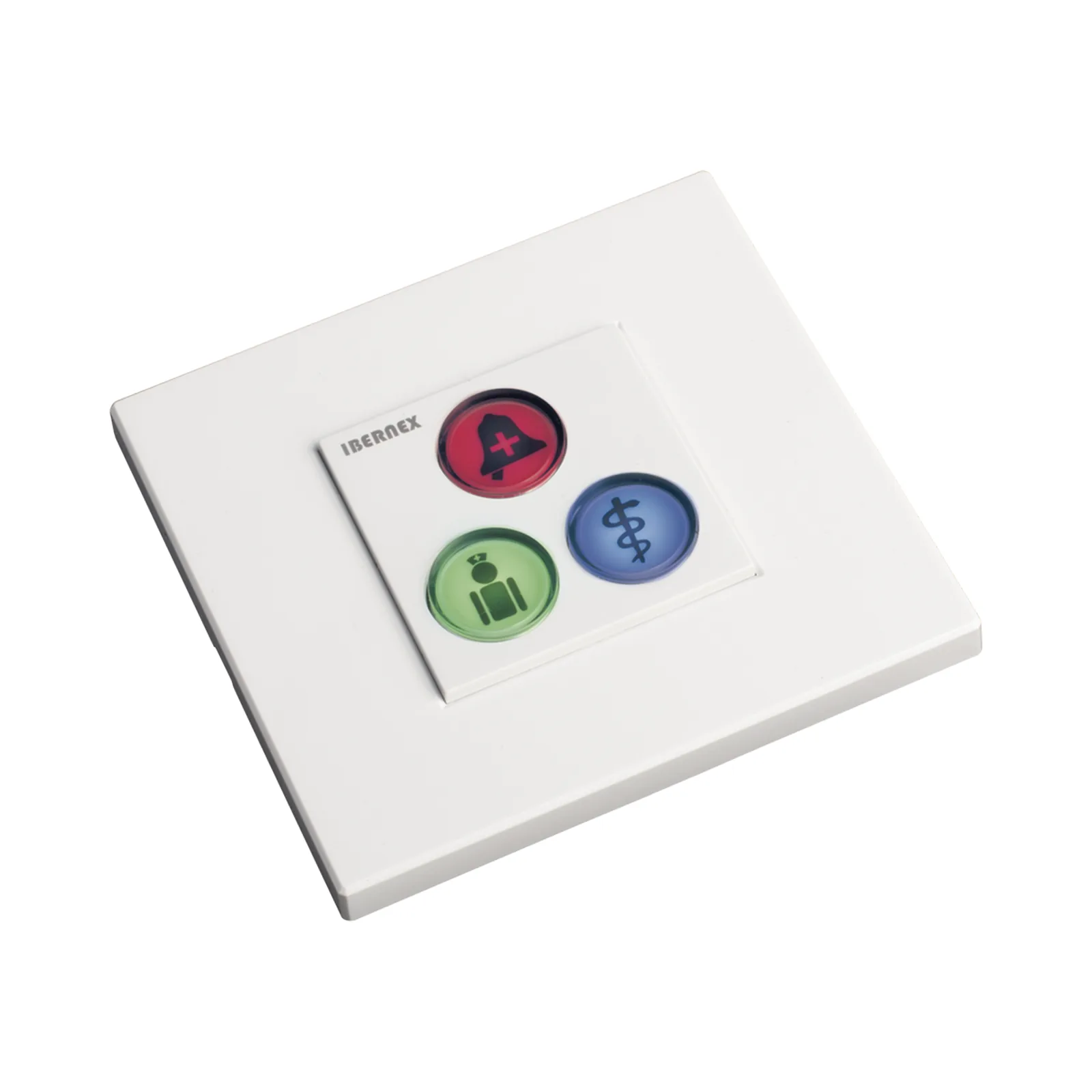Modulo de 3 Botones iluminados para habitación de Hospital / Alarma / Cancelar y Código Azul / BUS RS485 / Compatible con NX0019/B, NX1021 Y NX0015