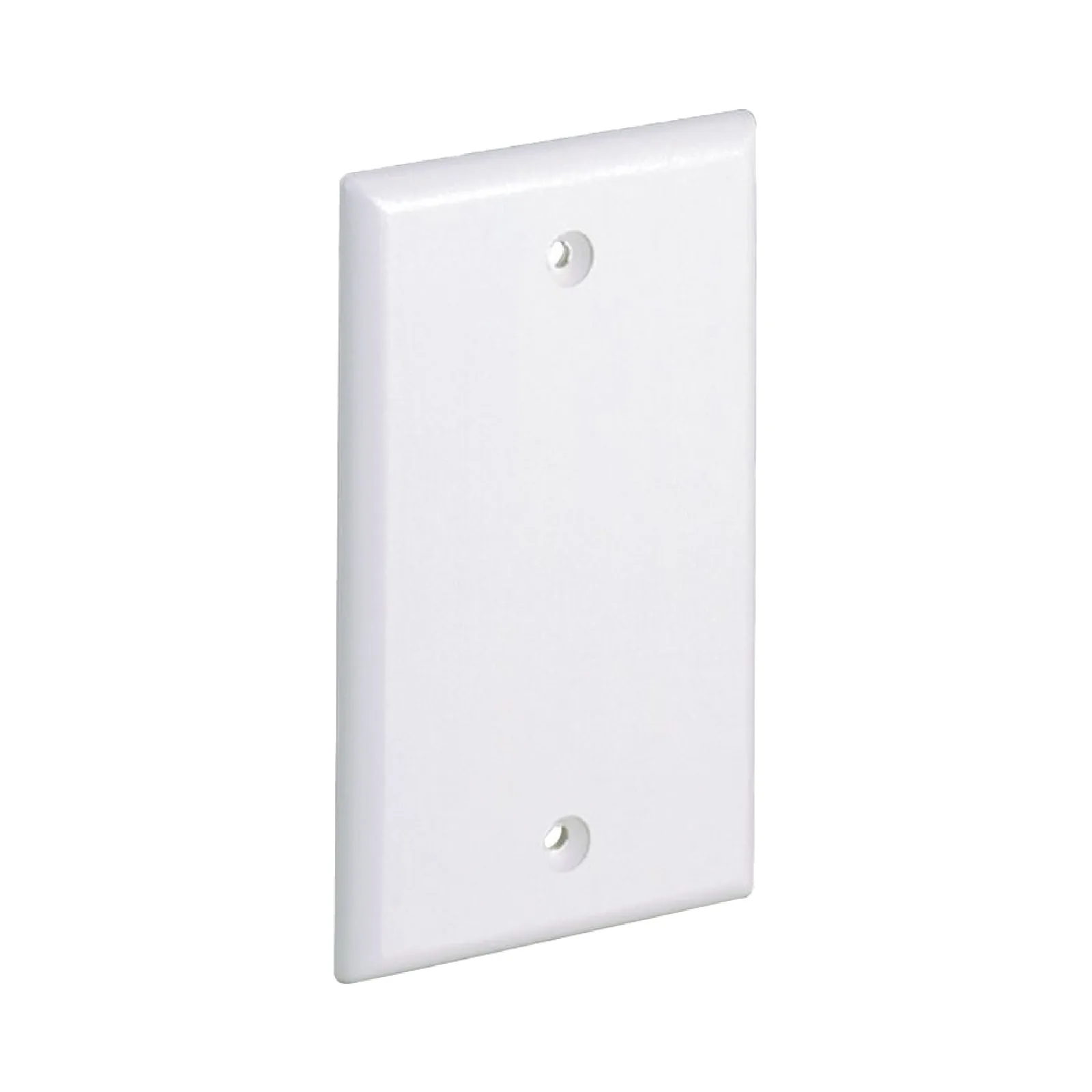 Placa de Pared Ciega Universal, Material ABS, Color Blanco