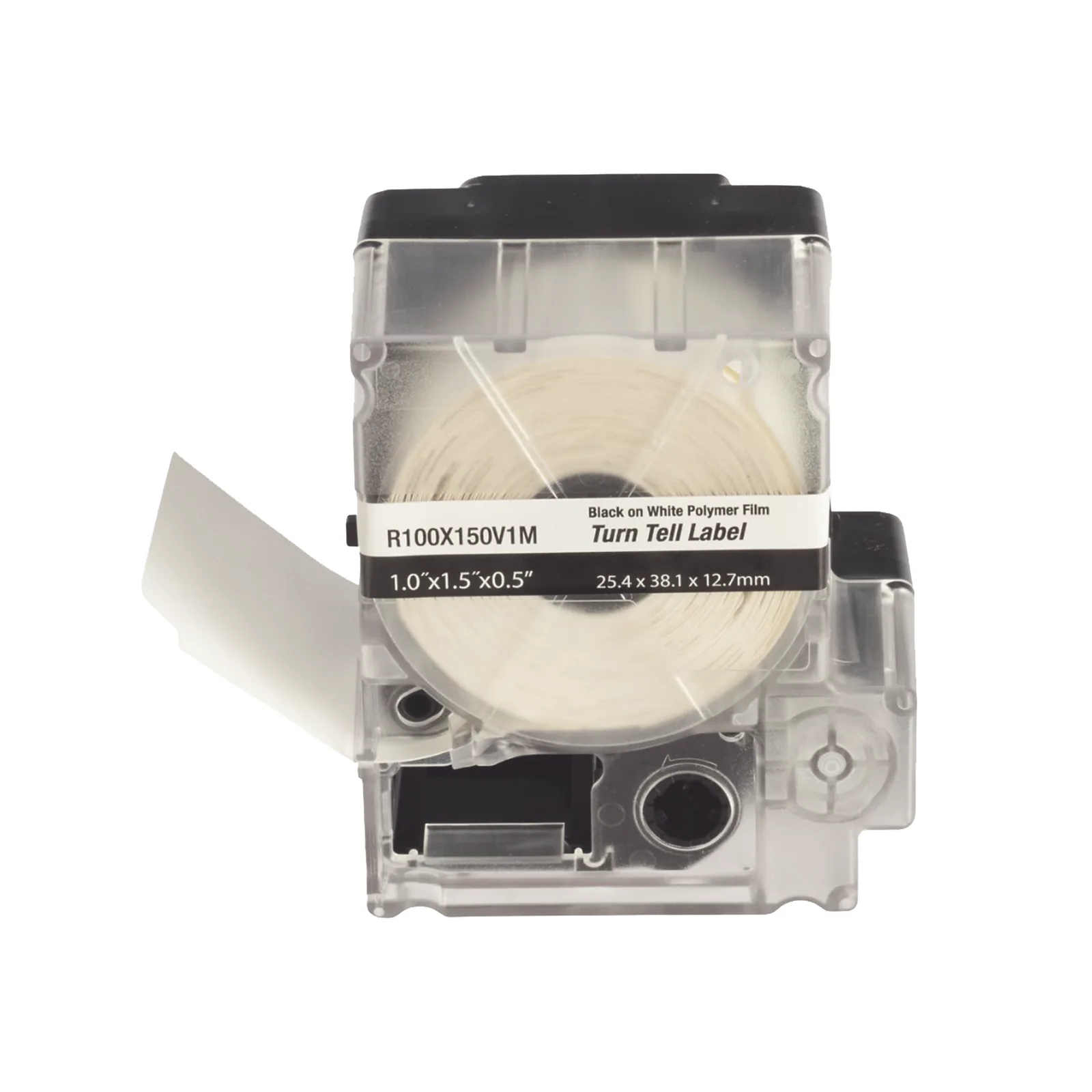 Casete de 100 Etiquetas Autolaminadas Turn-Tell, con Rotación para Mejor Visibilidad, para Cables de Redes de Cobre o Fibra Óptica, de 5.5 a 7.1 mm (0.22 a 0.28 pulgadas) de Diámetro