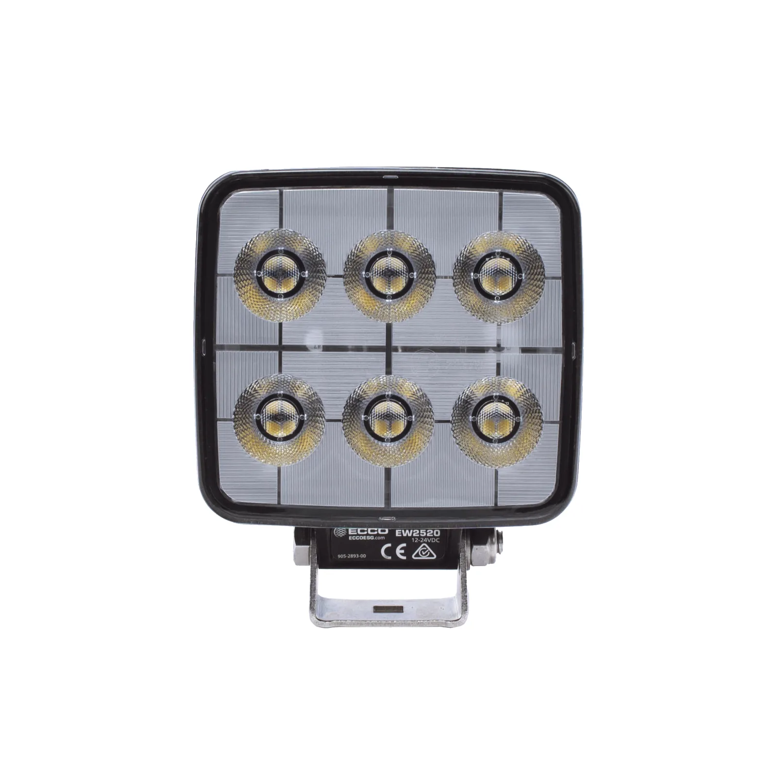 Luz de trabajo de 6 LED, 12-24 Vcc, 2800 lumenes