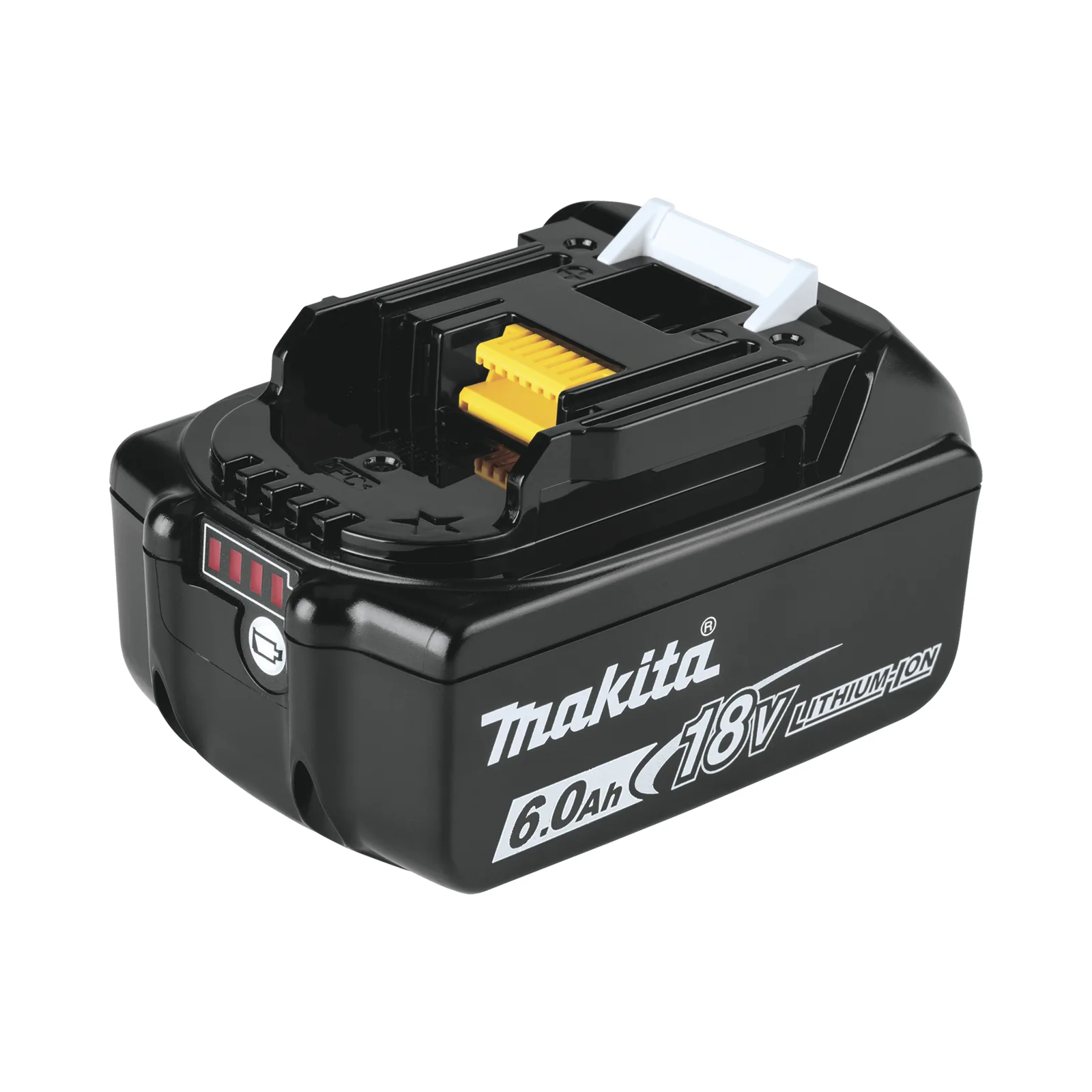 Batería LXT Litio-Ion de 18V 6.0 Ah, con led indicador de nivel de carga.