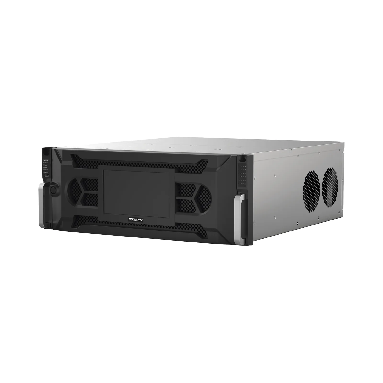 NVR 12 Megapixel (4K) / 128 Canales IP / 24 Bahías de Disco Duro / 4 Tarjetas de Red / Soporta RAID / Reconocimiento Facial / Bases de Datos / Filtro de Falsas Alarmas / Detección de Cuerpo Humano y Vehículos