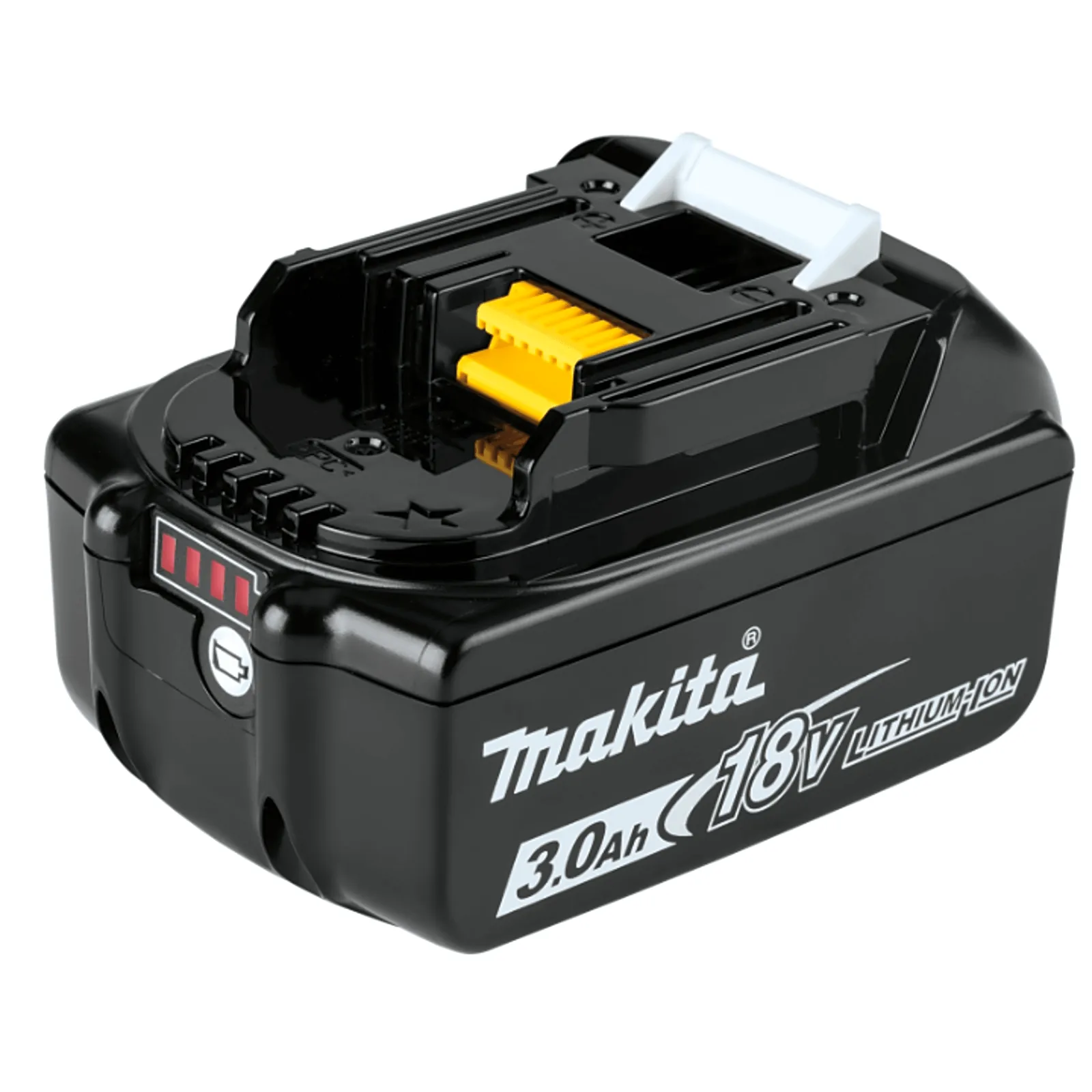 Batería LXT Litio-Ion de 18V 3 Ah, con led indicador de nivel de carga.