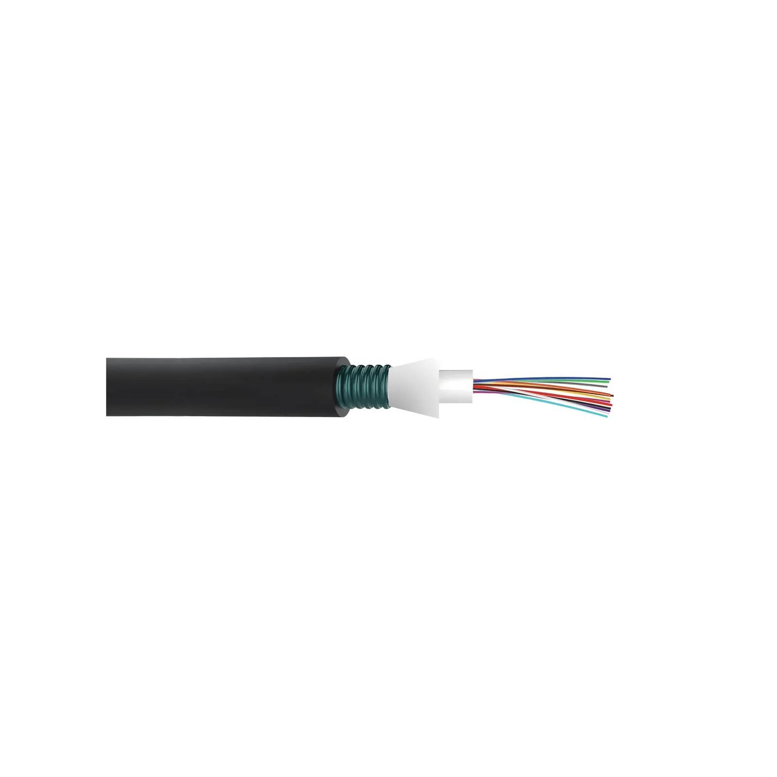 Cable de Fibra Óptica de 24 Hilos, Monomodo OS2, Interior/Exterior, Armada, Loose Tube 250um, OFCP (Plenum), Precio Por Metro